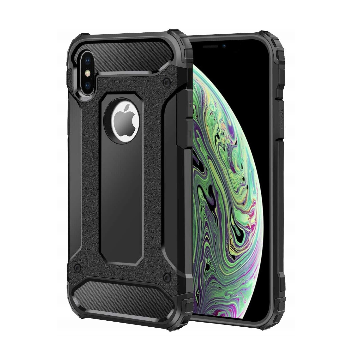 Heavy Duty Dual Layer Shockproof Hard Armor Case Cover For iPhone X / XS Max