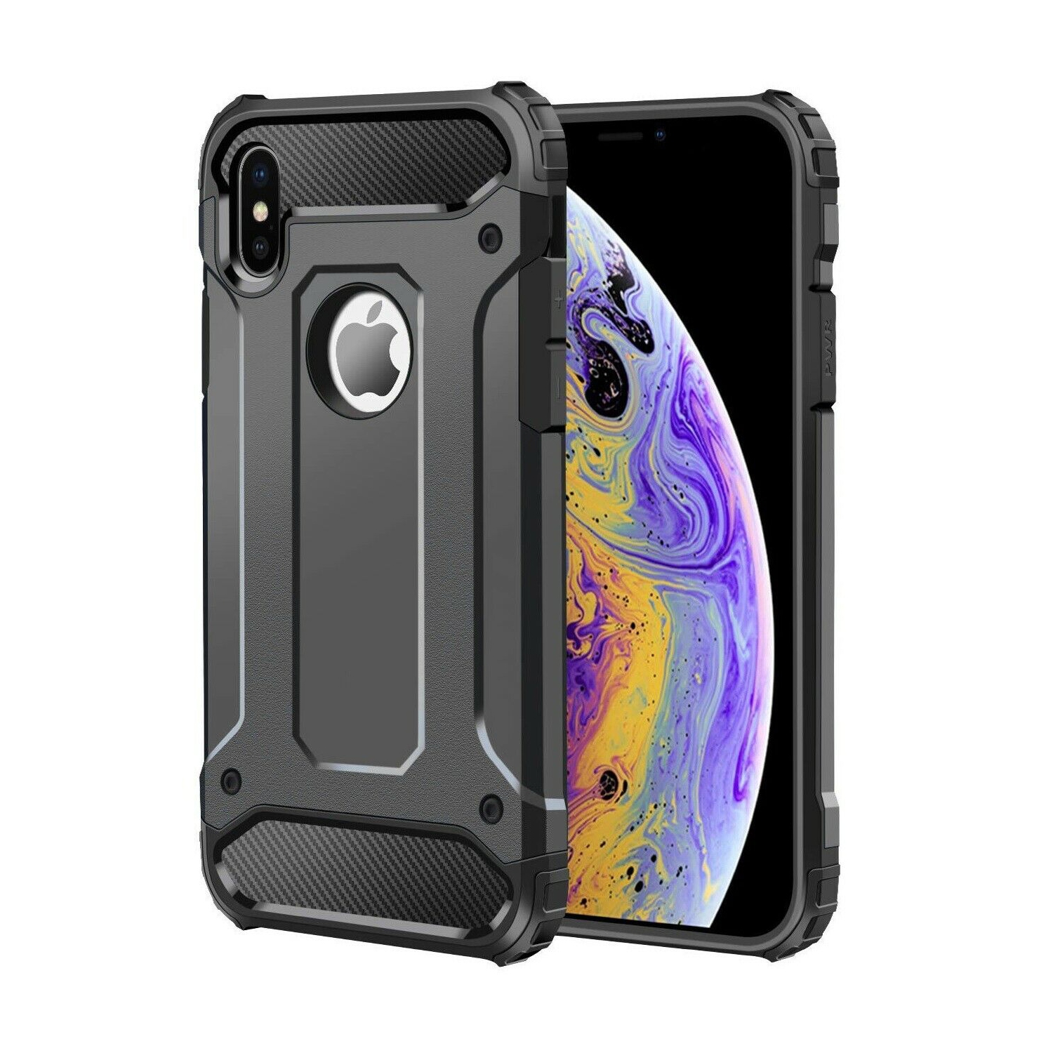 Heavy Duty Dual Layer Shockproof Hard Armor Case Cover For iPhone X / XS Max