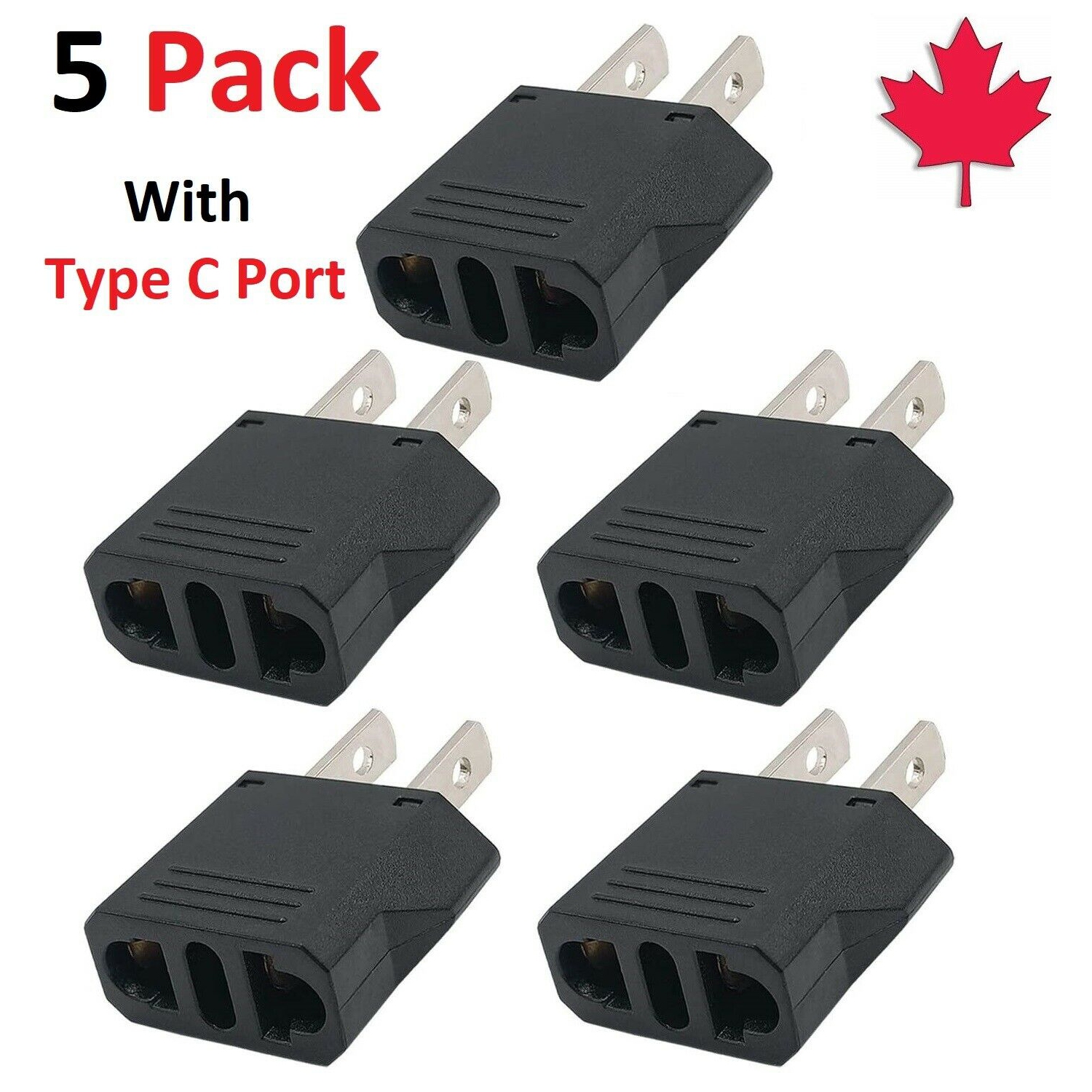 Adaptateur de voyage de type C eu vers É.-U. et Canada Adaptateur d’alimentation universel