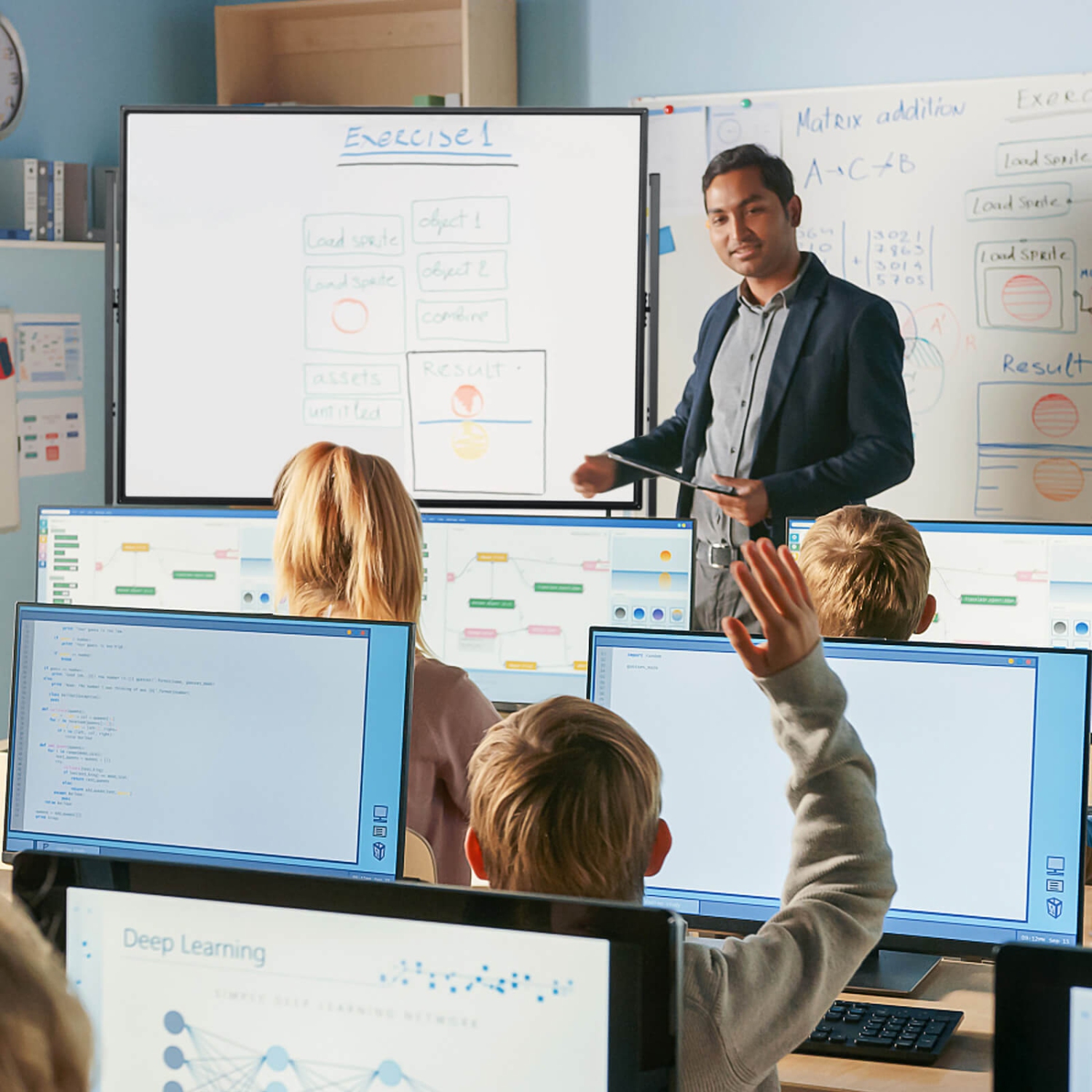 Costway 48"x36" Mobile Magnetic Double-Sided Reversible Whiteboard Height Adjust