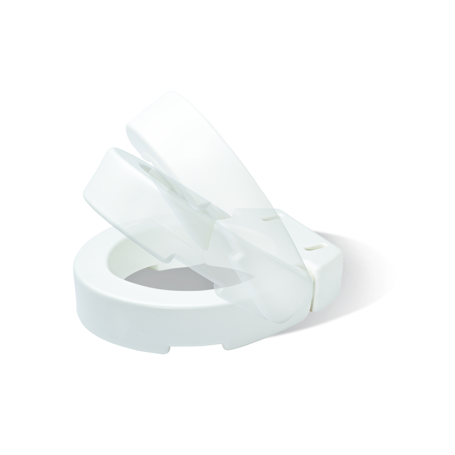 Carex Hinged Toilet Seat Rise, Standard Toilet