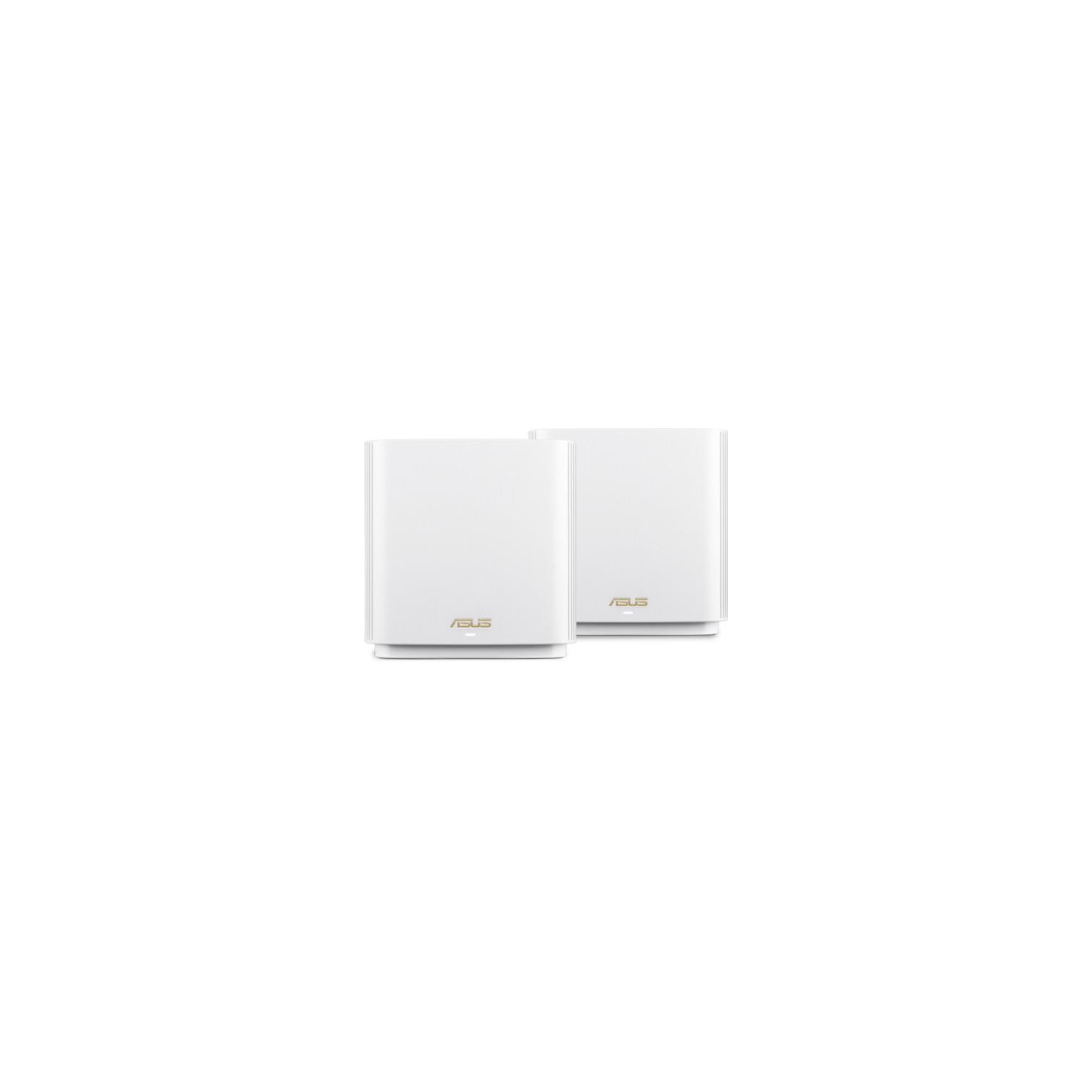 Asus RT ZenWiFi AX 2PK White CA AX6600 Whole-Home Tri-band Mesh WiFi6 System
