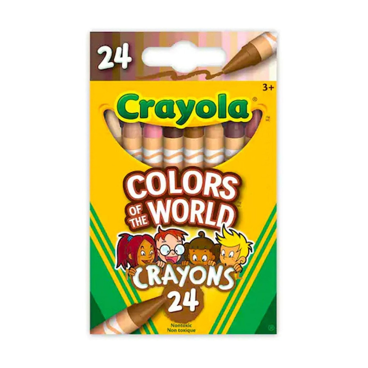 Crayola Colors of The World Skin Tone Crayons, 24 Count