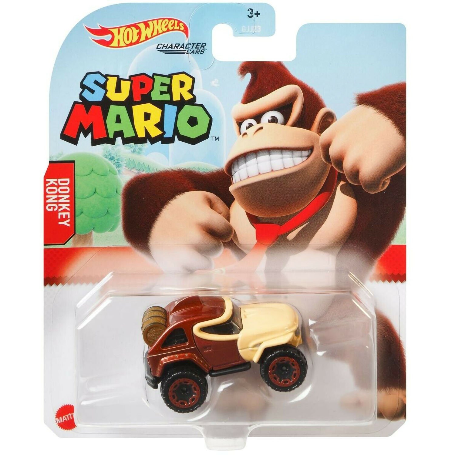 Hot Wheels Super Mario Character Cars - Donkey Kong