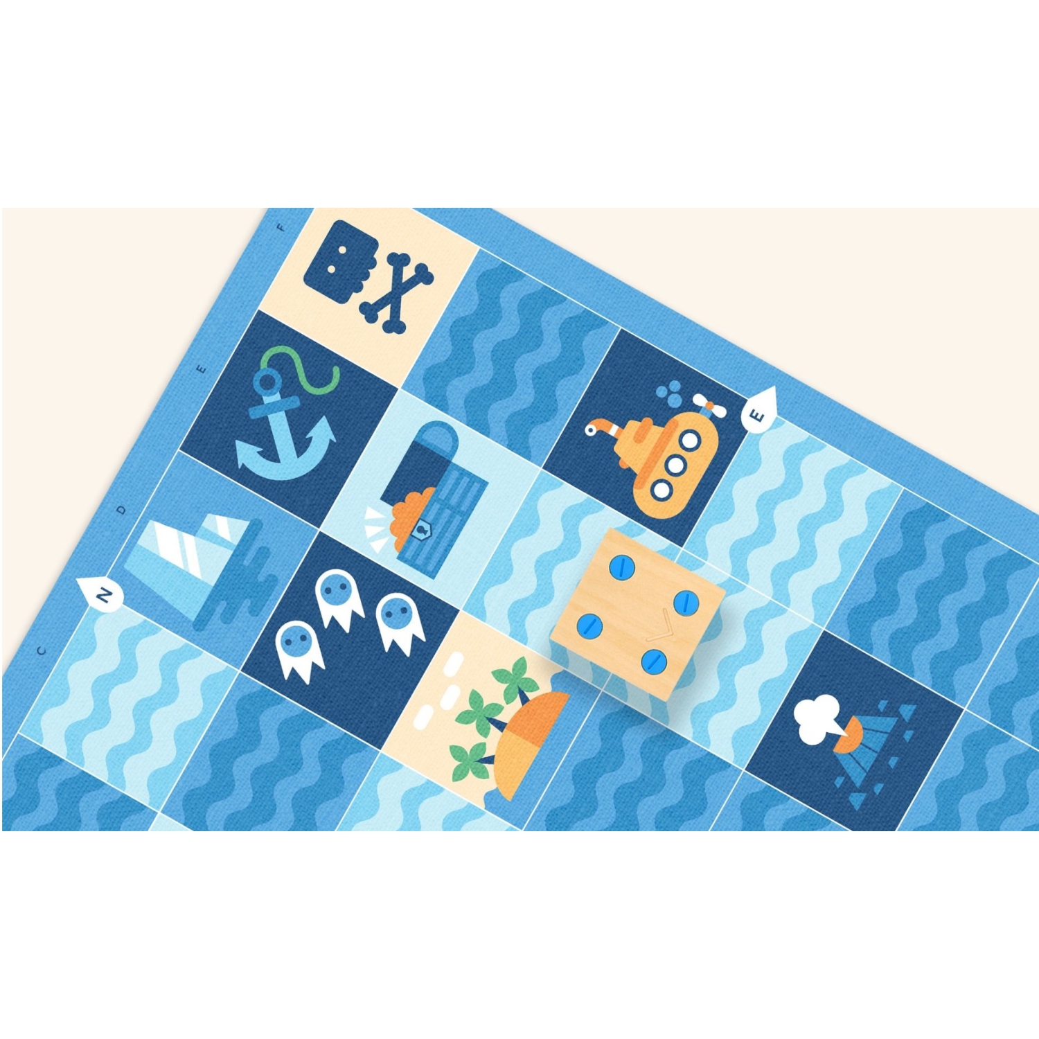 Cubetto Blue Ocean Adventure Pack - Coding & Programming Educational Toy - STEM Learning Submarine Play Set - Algorithms, Logic Skills & Interactive