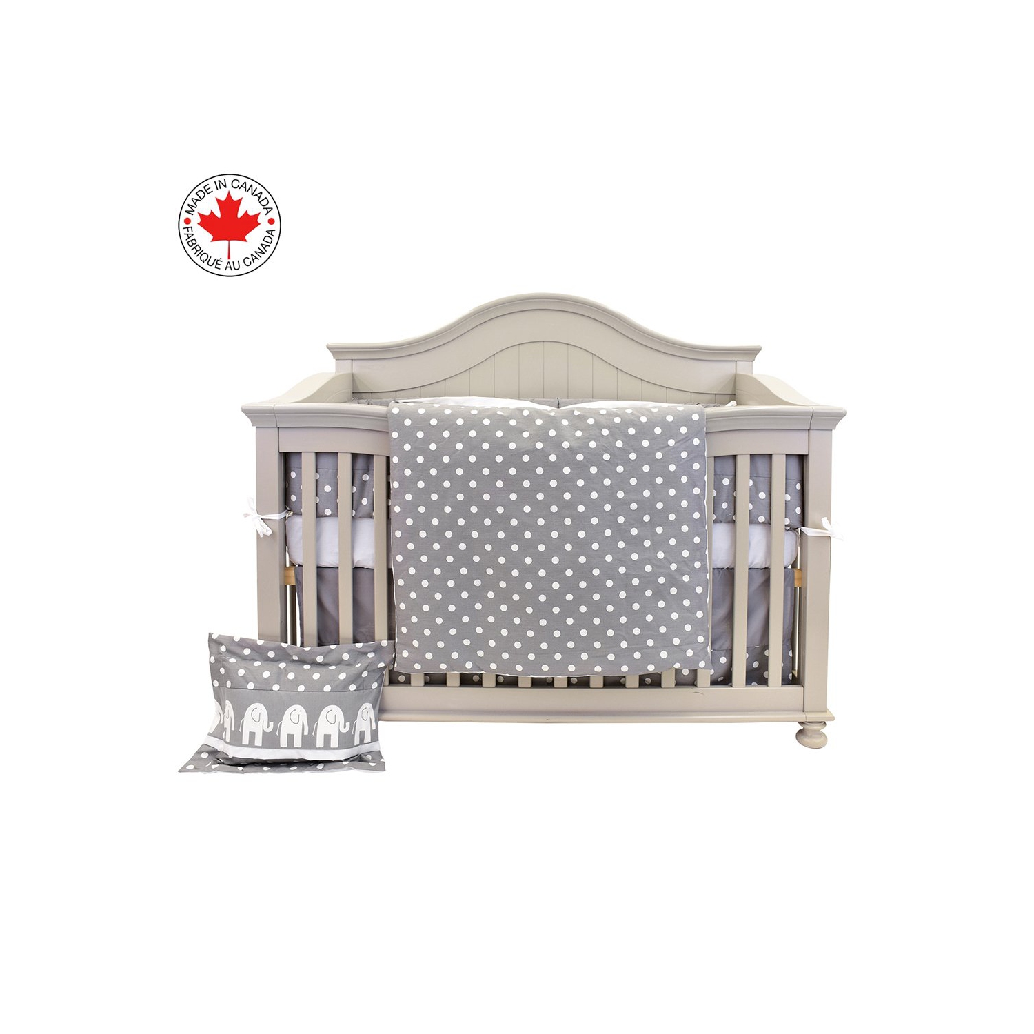 Bebelelo 7 Pieces Baby Bedding Set - Nursery Crib Set Including Skirt, Comforter, Quilt Cover, Fitted Sheet, and More for Kids, Boys, Girls