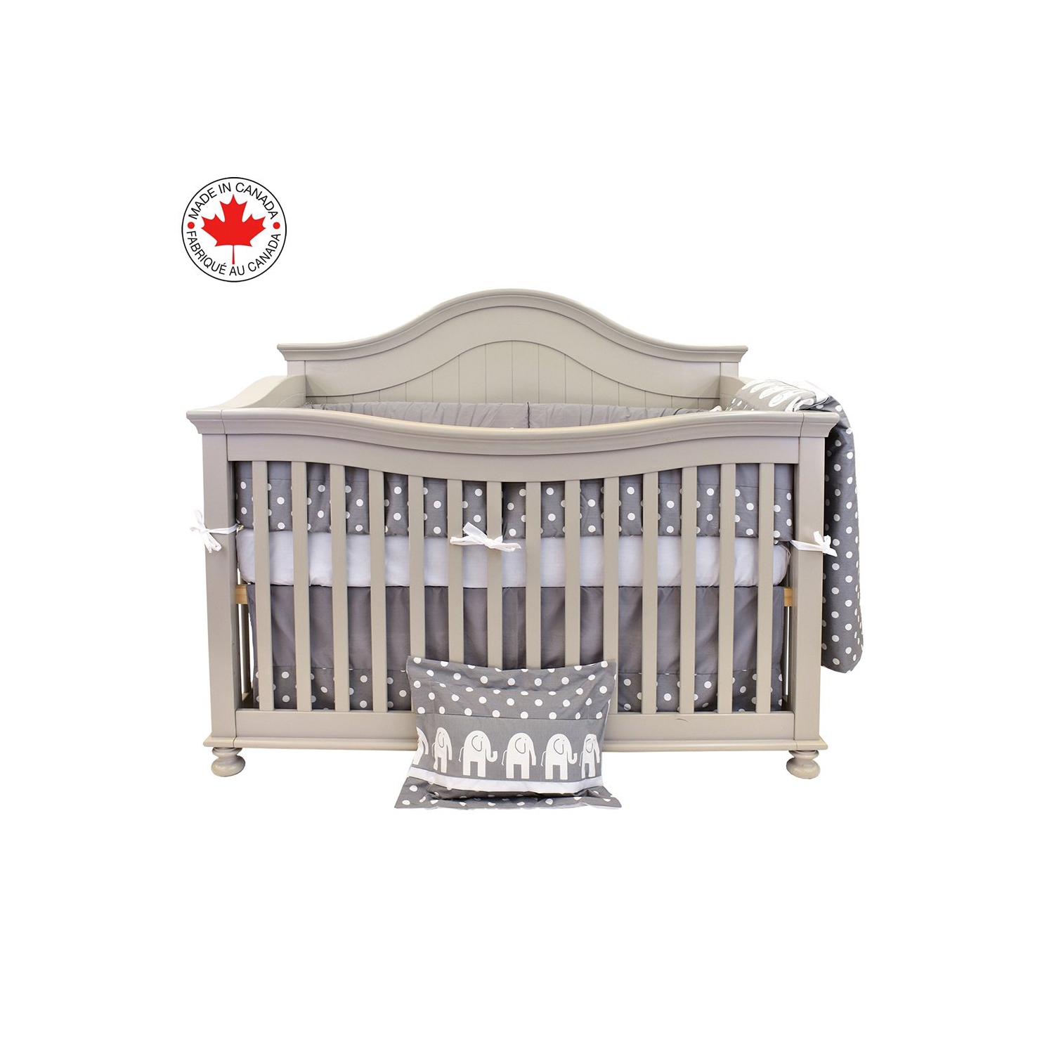 Bebelelo 7 Pieces Baby Bedding Set - Nursery Crib Set Including Skirt, Comforter, Quilt Cover, Fitted Sheet, and More for Kids, Boys, Girls