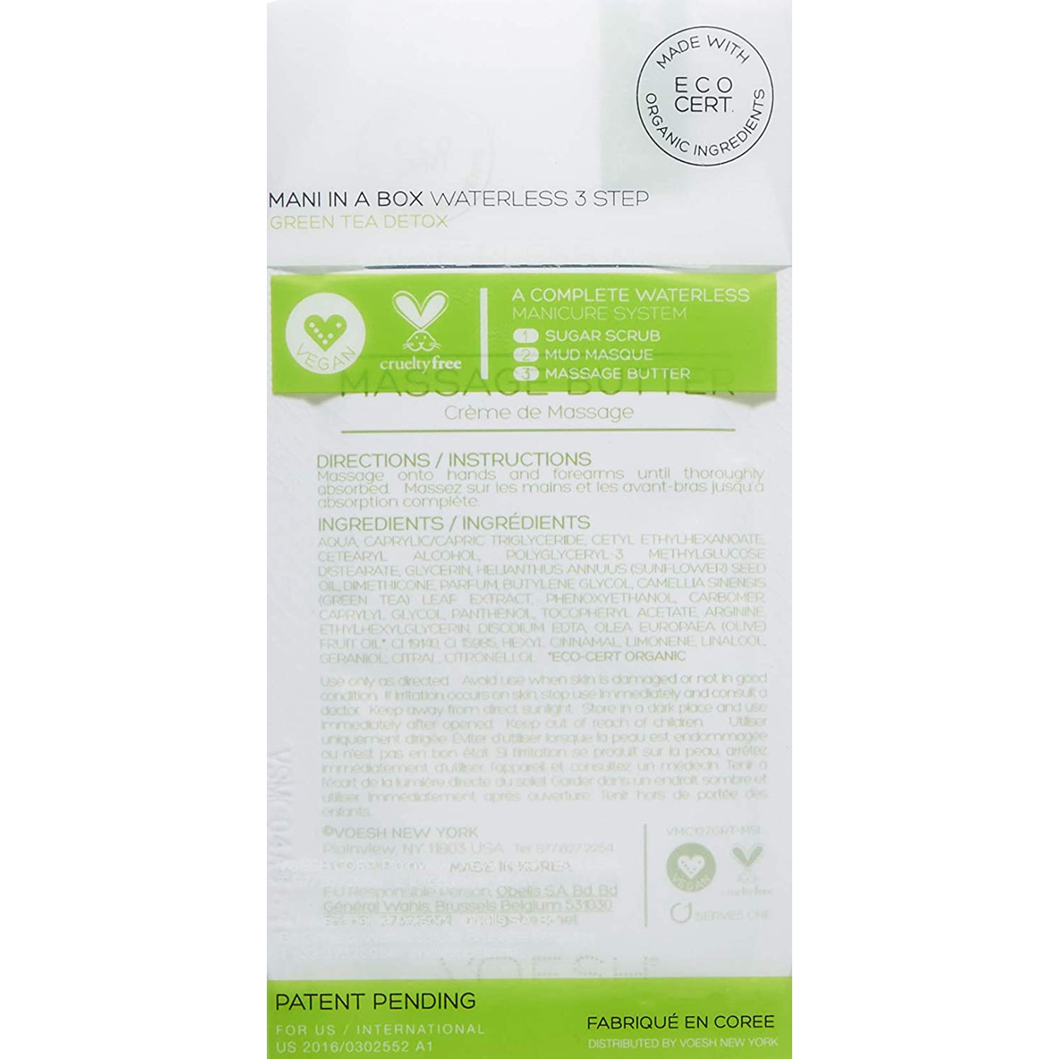 VOESH Mani In A Box Waterless 3 Step - Green Tea