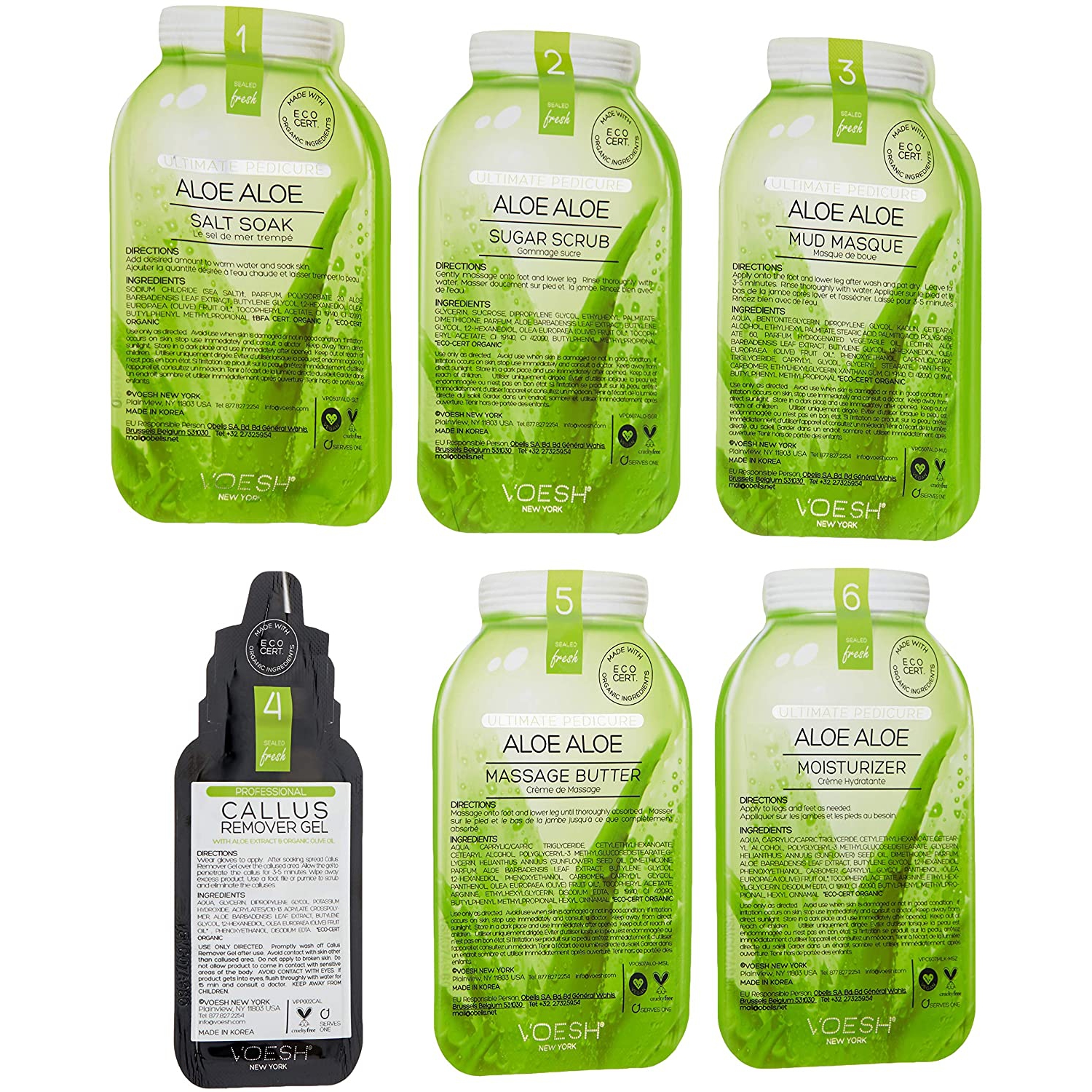 VOESH Pedi In A Box Ultimate 6 Step - Aloe Aloe