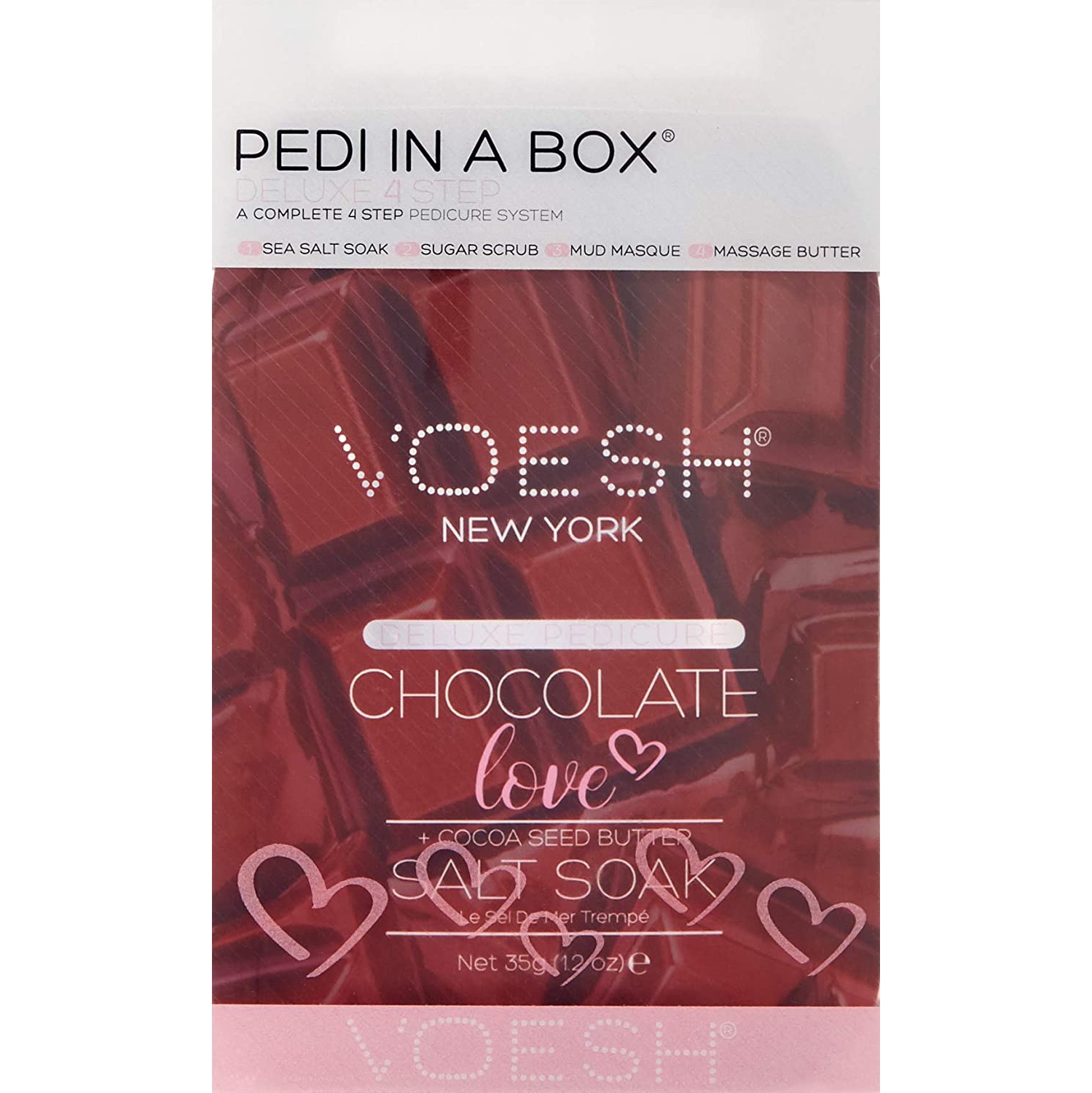 VOESH Pedi In A Box Deluxe 4 Step Set - Chocolate Love