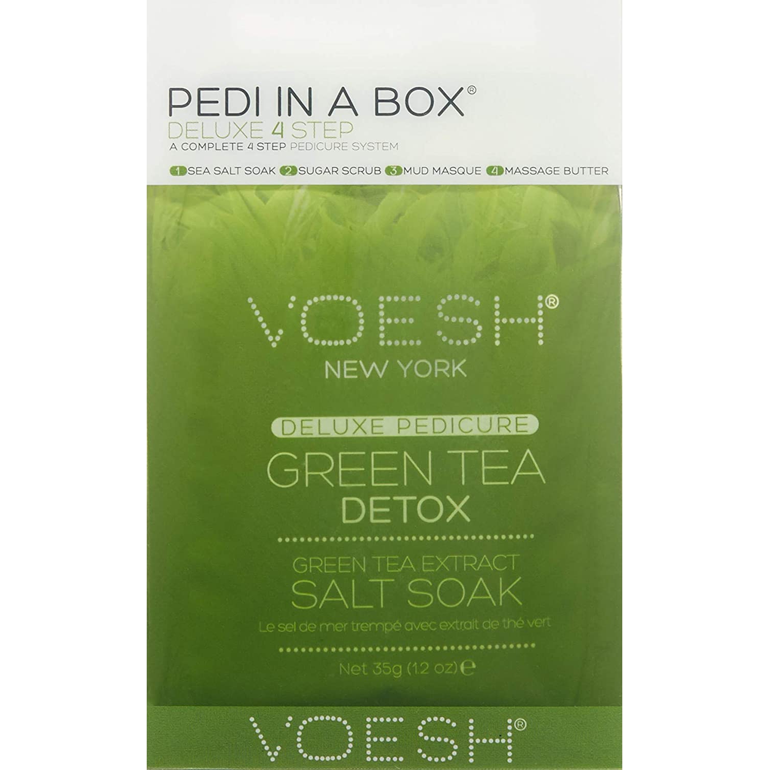VOESH Pedi In A Box Deluxe 4 Step Set - Green Tea