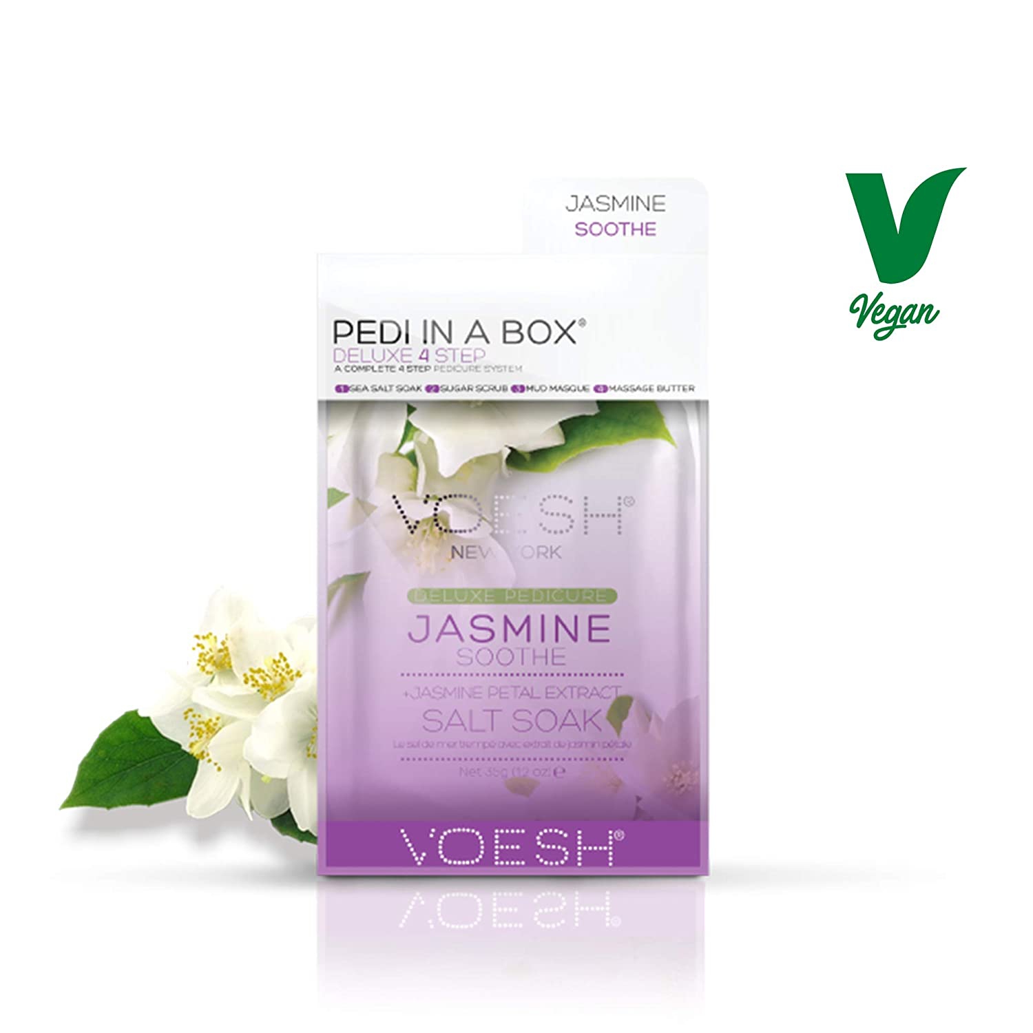 VOESH Pedi In A Box Deluxe 4 Step Set - Jasmine Soothe