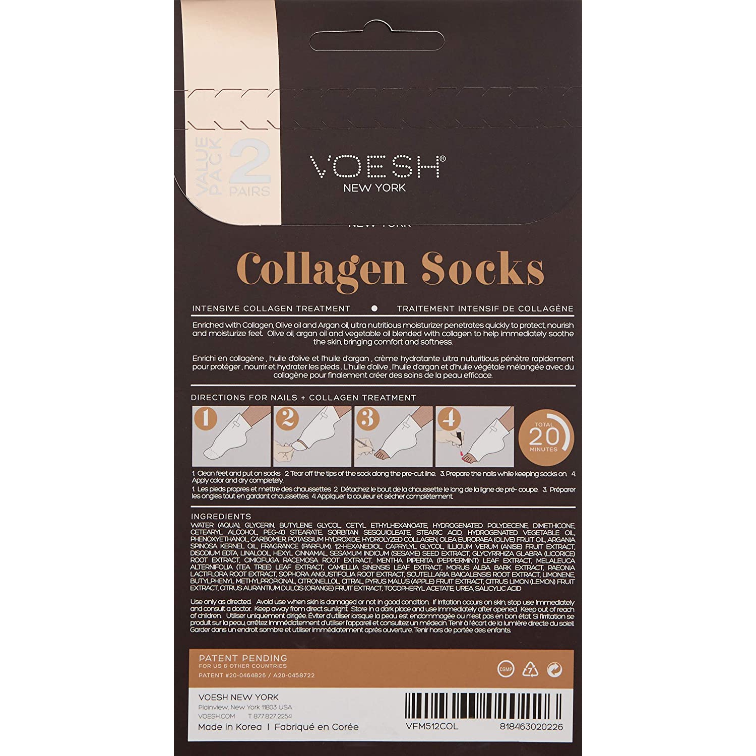 VOESH Collagen Socks Value Pack