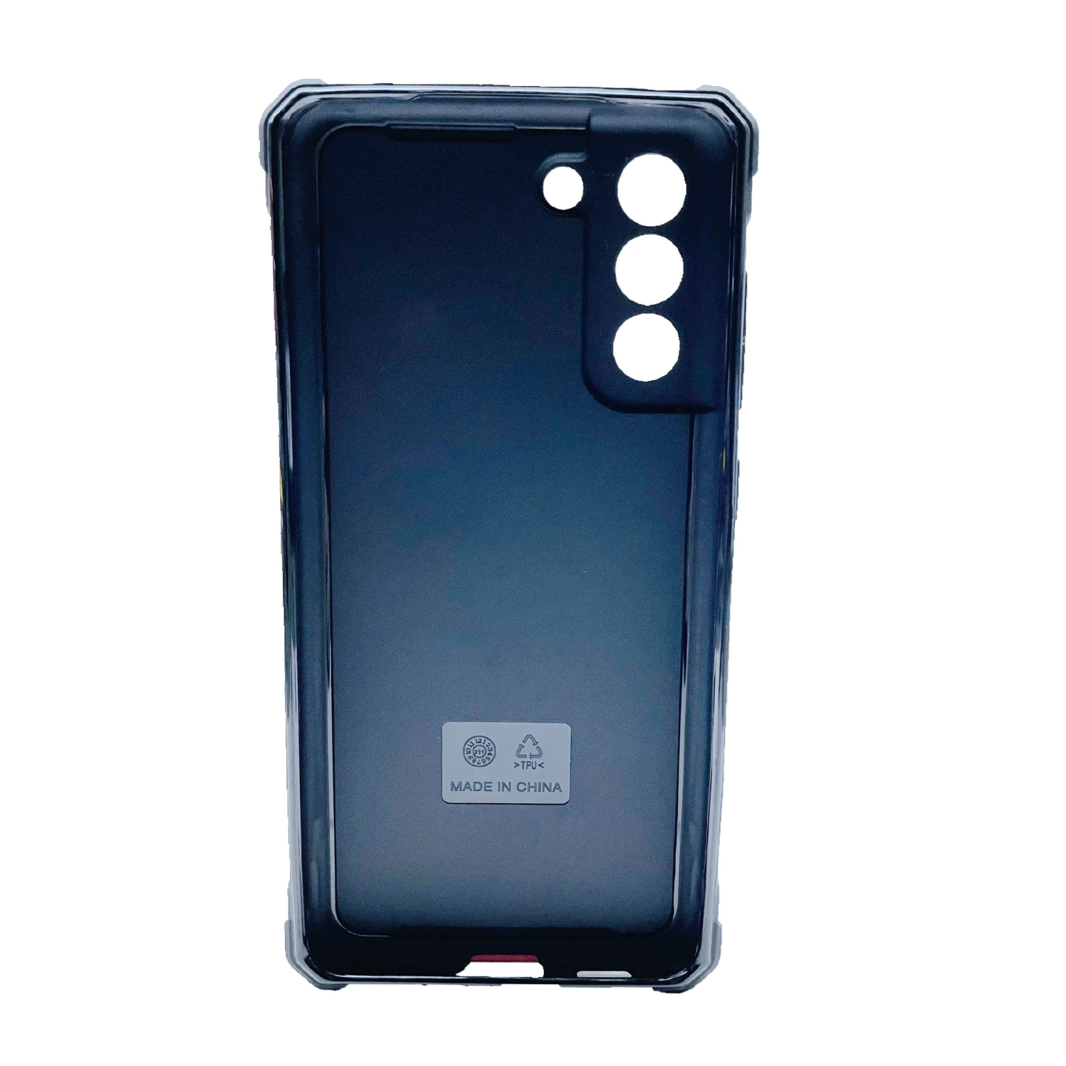 TopSave New Style Matte Polish PC & Edge Corner TPU Combine Armor Rugged Hard Case For Samsung Galaxy S21 FE(6.41), Black