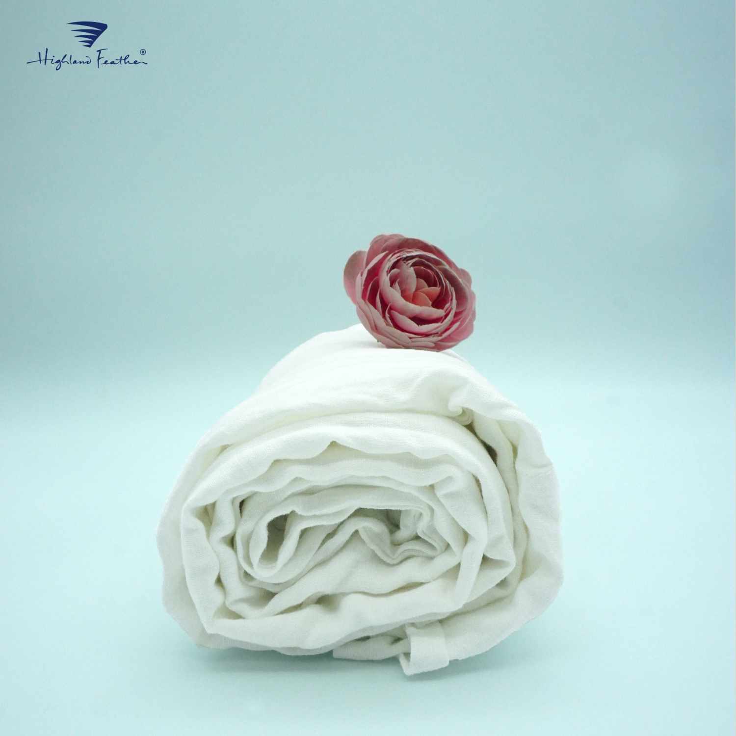 Highland Feather 100% French Linen Duvet Cover - Linen Bedding - Classic Luxury - Ultra-Soft & Breathable