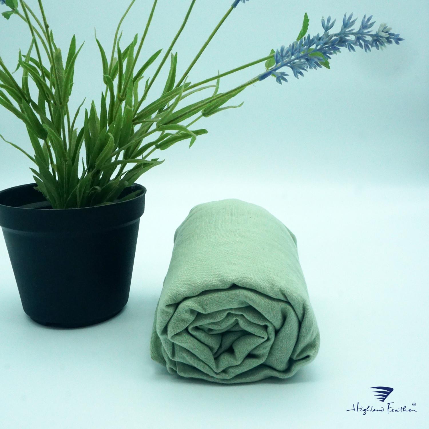 Highland Feather 100% French Linen Duvet Cover - Linen Bedding - Classic Luxury - Ultra-Soft & Breathable