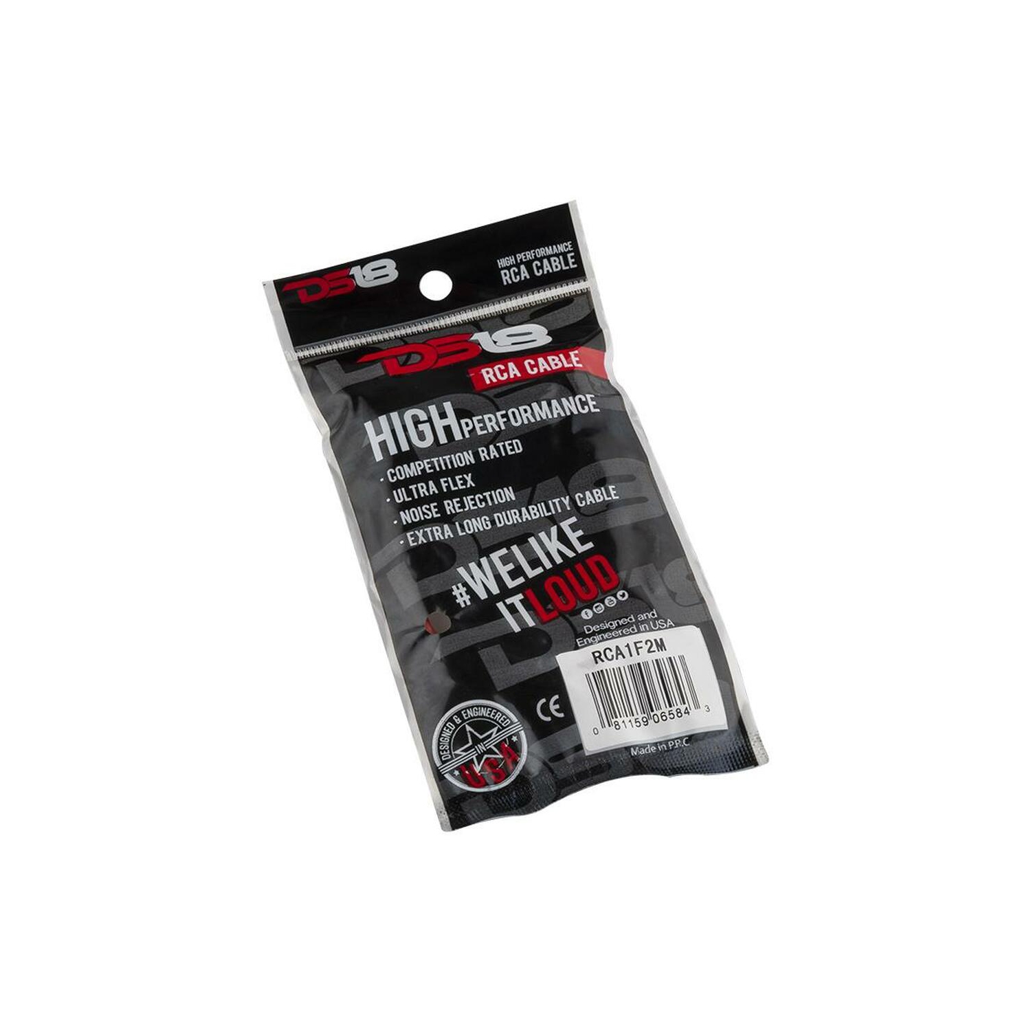 DS18 RCA-1F2M Ultra Flex Y Connector 1 Female to 2 Male