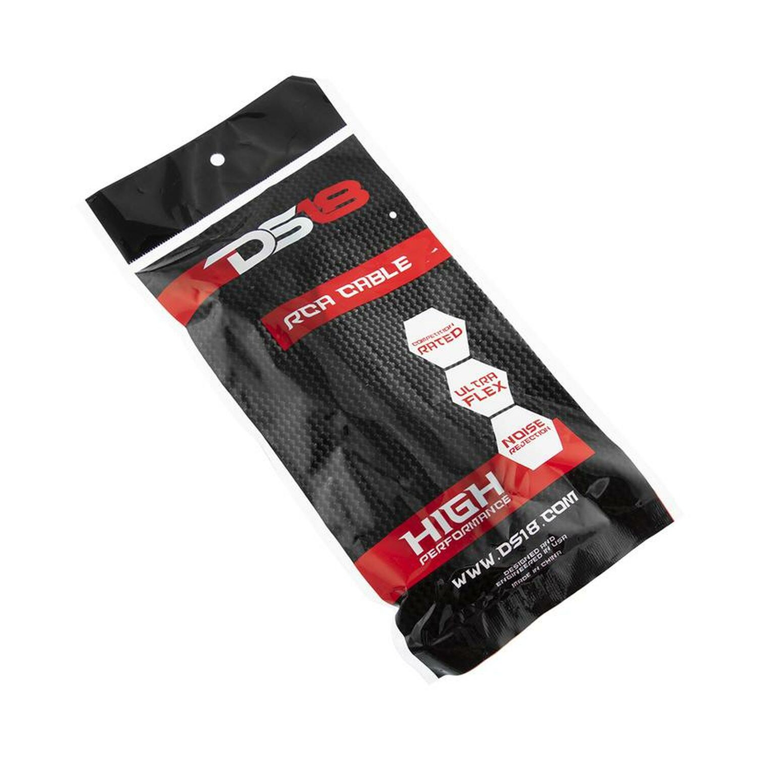 DS18 RCA-6FT 6ft 2-Channel Twisted RCA Cable