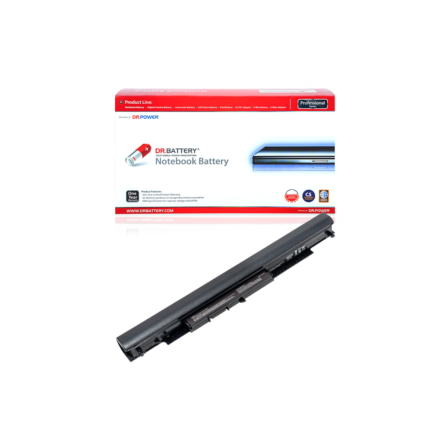 DR. BATTERY Remplacement pour HP Notebook 15-ac116ca 15-af011ca 15-af012nr 807611-831 807612-121 807612-131 [10.8V 2200mAh 24Wh] *** Livraison