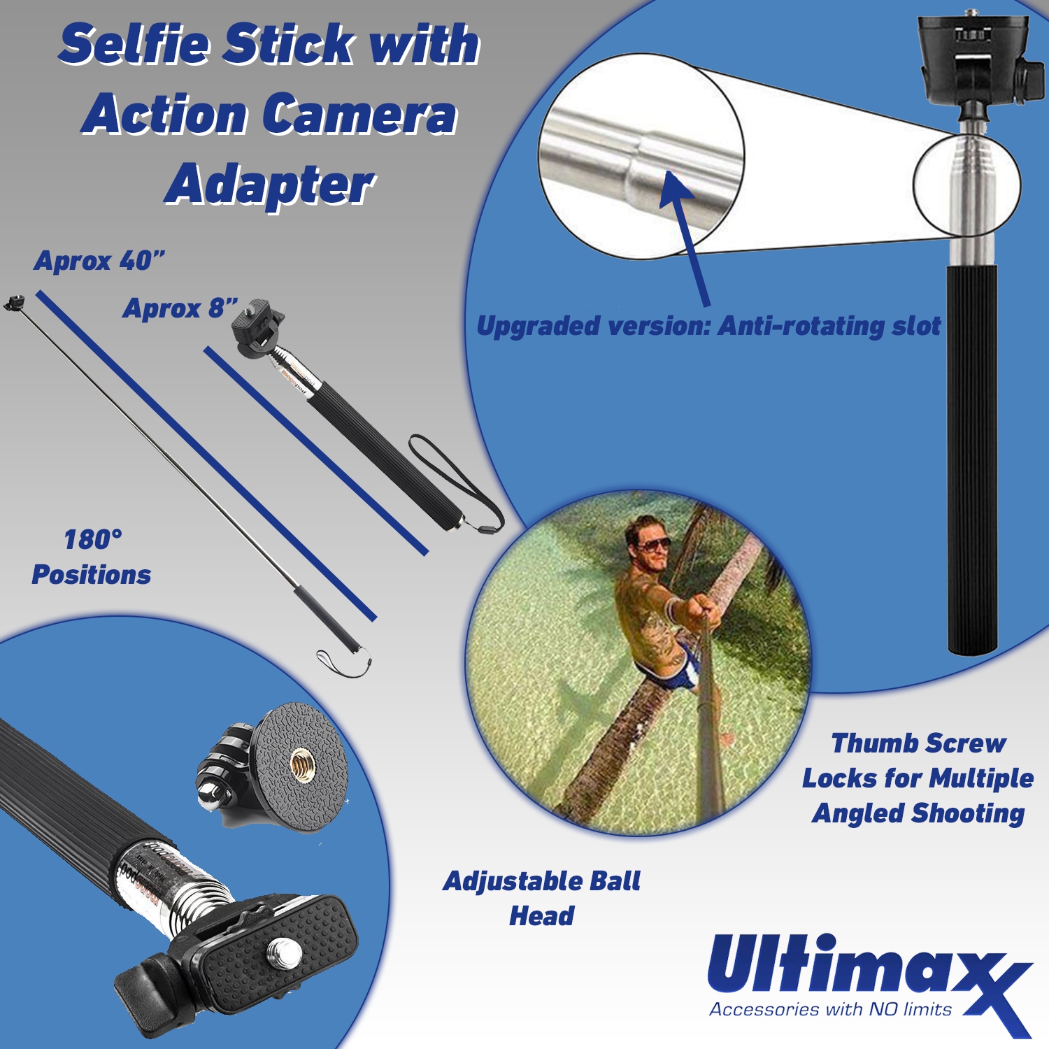 GoPro HERO10 Noir avec pack d'accessoires Premium : Carte mémoire microSD SanDisk Ultra 64 Go, batterie de remplacement, boîtier sous-marin, étui de