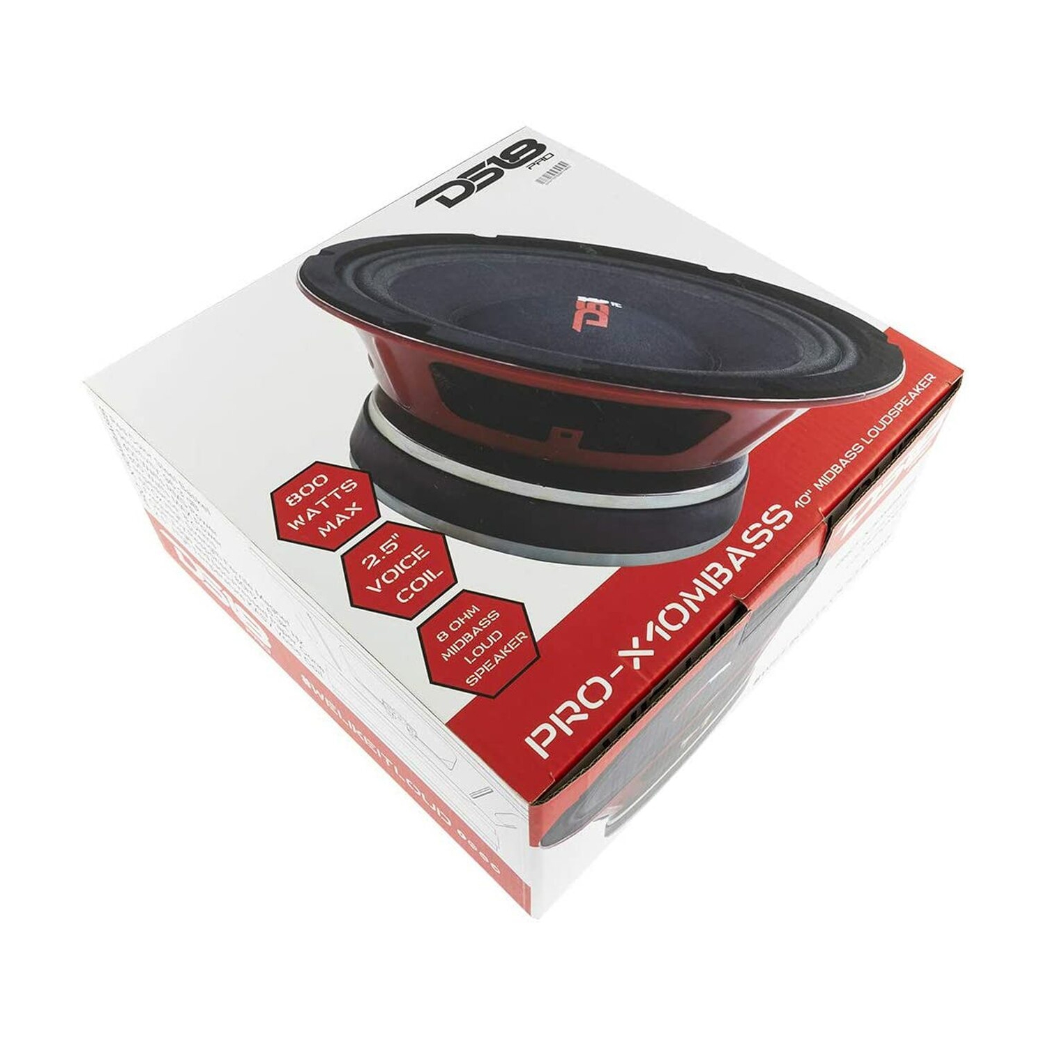 Haut-parleur de fréquences moyennes graves 10&nbsp;po PRO-X DS18 PRO-X10MBASS, 400&nbsp;W RMS – 8&nbsp;Ohm