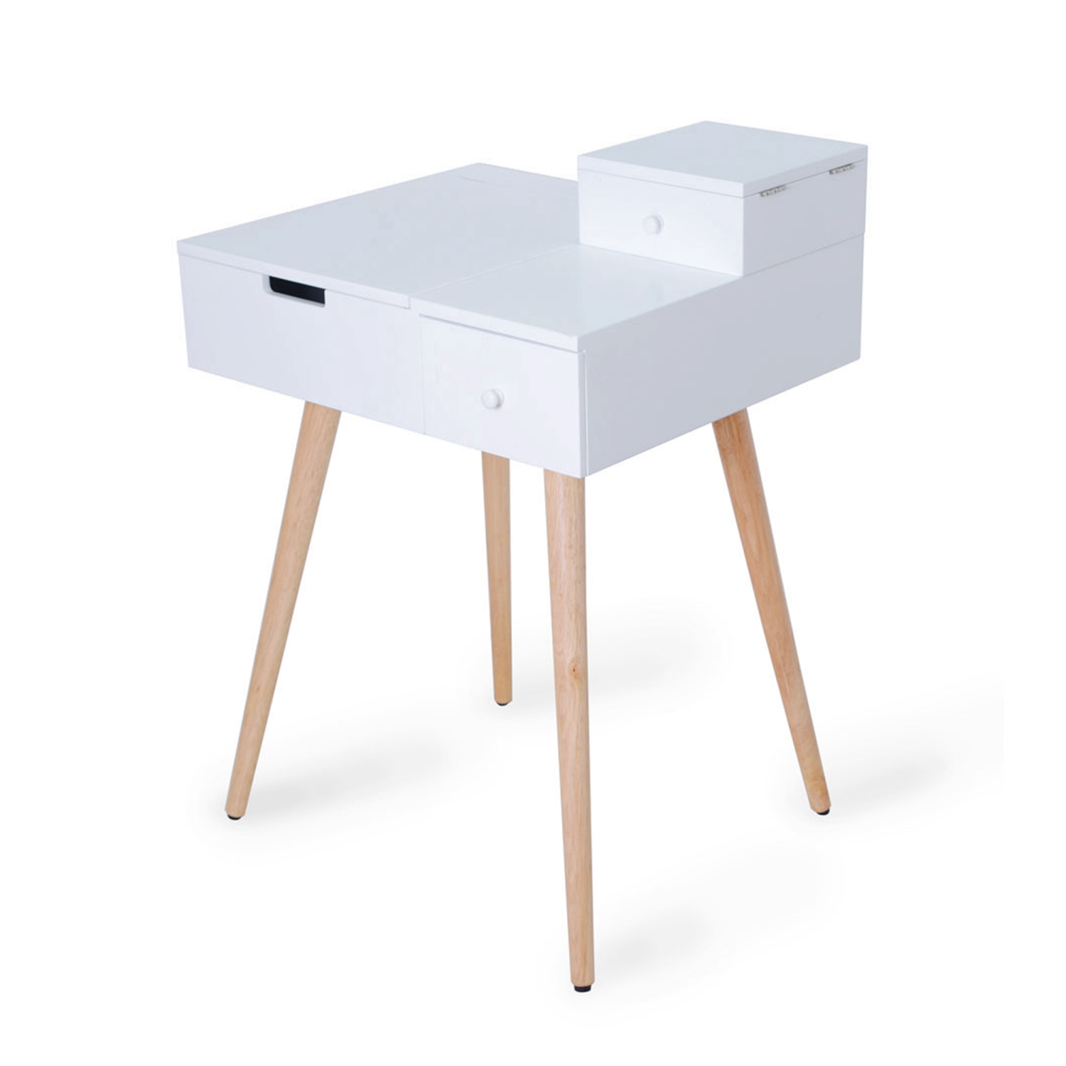 ViscoLogic Daphne Ultra Modern Flip -Top Makeup Bedroom Vanity Table