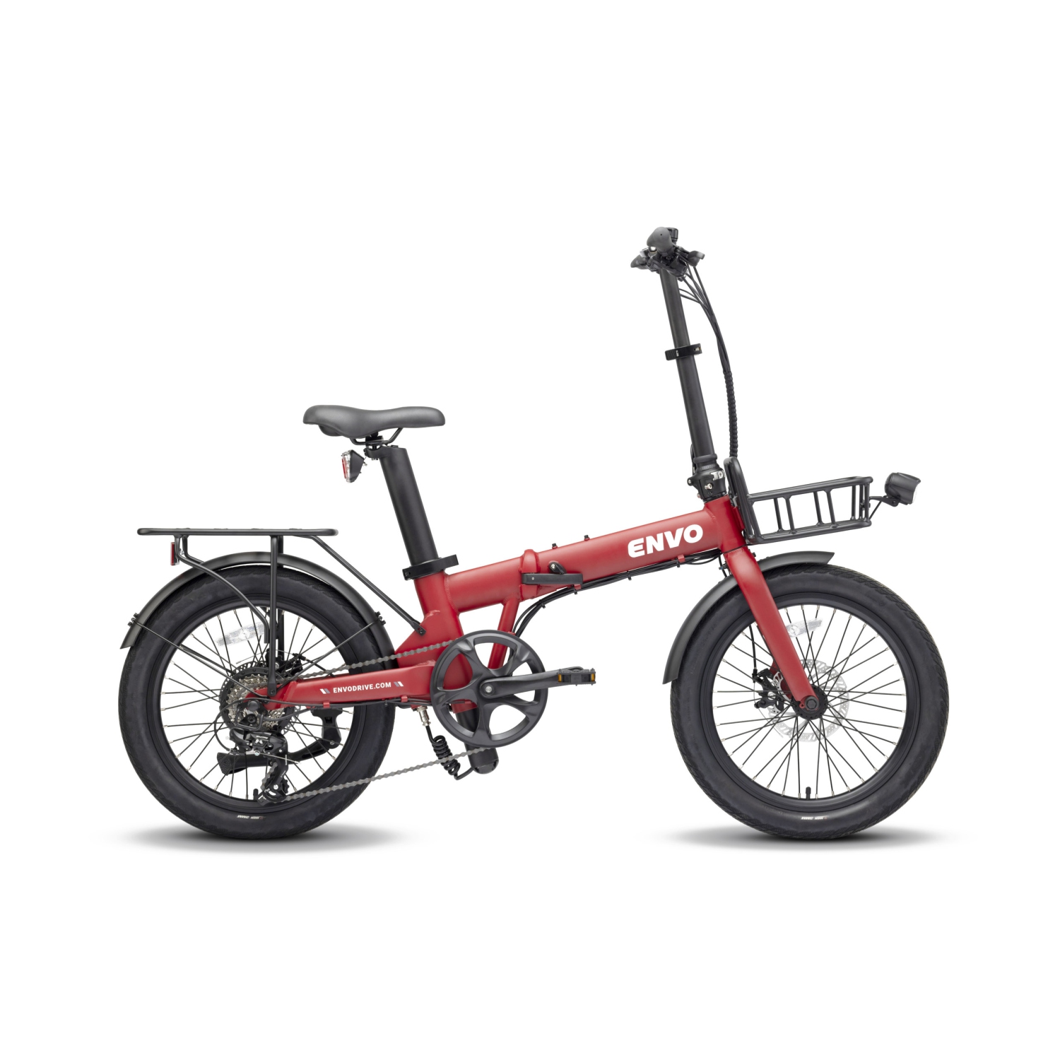 Boîte ouverte – vélo électrique pliable Lynx-20 d'ENVO – Rouge