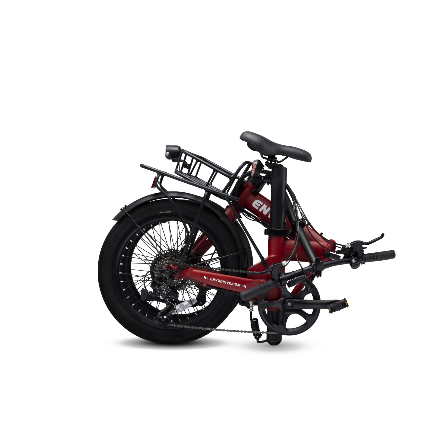 Boîte ouverte – vélo électrique pliable Lynx-20 d'ENVO – Rouge