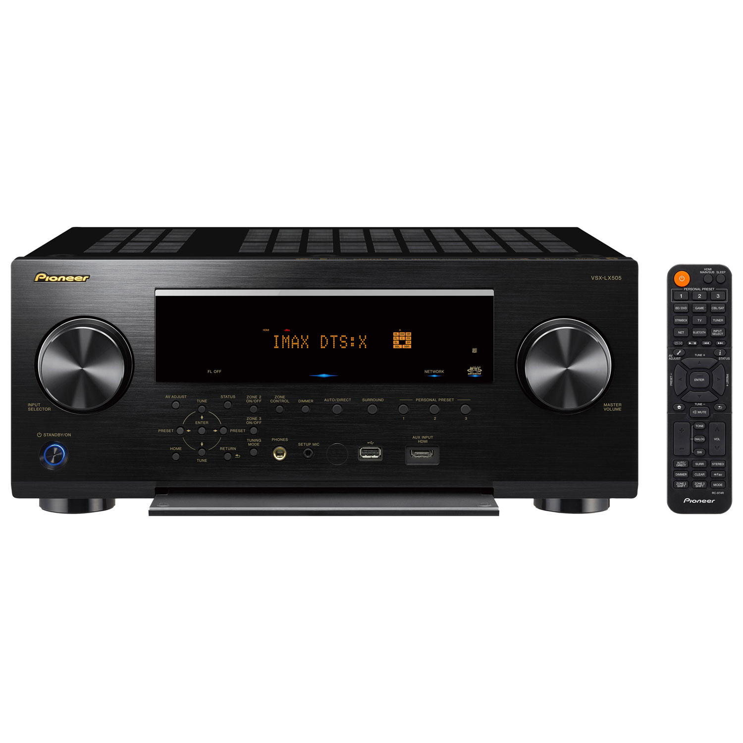 Récepteur AV réseau UHD 8K 9.2 canaux Elite VSX-LX505 de Pioneer