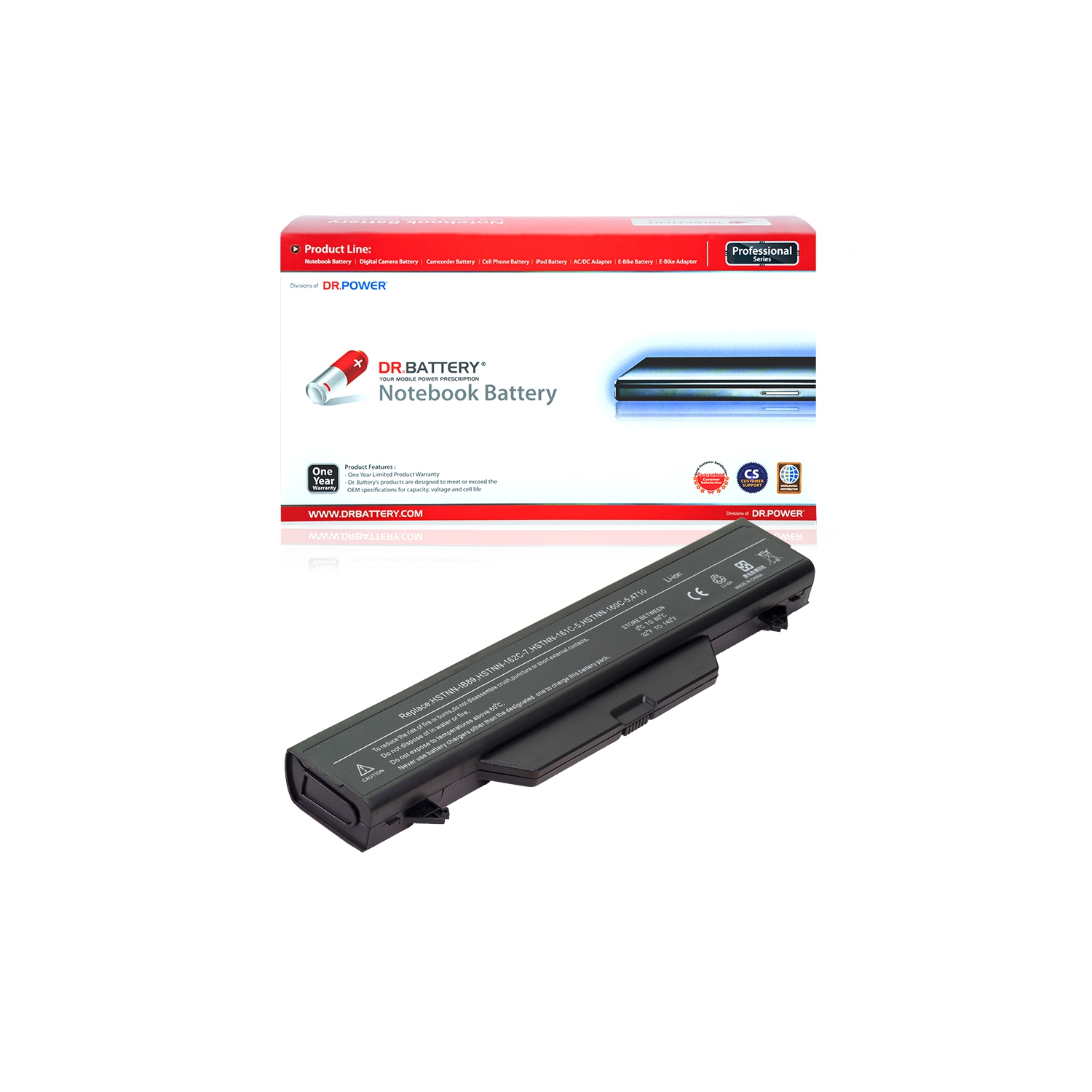 DR. BATTERY - Replacement for HP ProBook 4515s / CT / 4710s / 536418-001 / 572032-001 / 591998-122 / 591998-141 / 591998-321 [14.4V / 4400mAh / 63Wh]