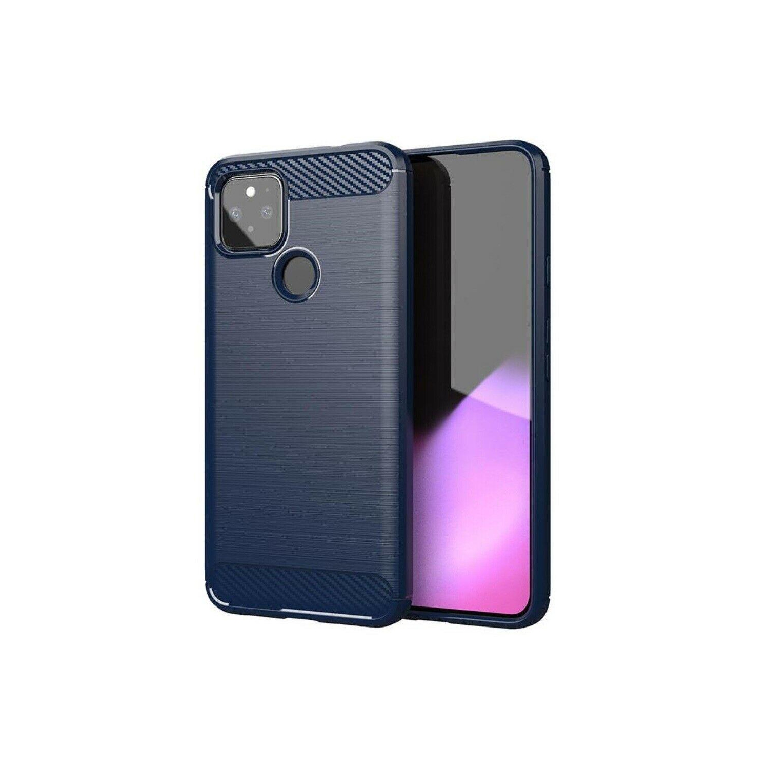 For Google Pixel 5 - Case Carbon Fiber Protective Shockproof Soft TPU Cover