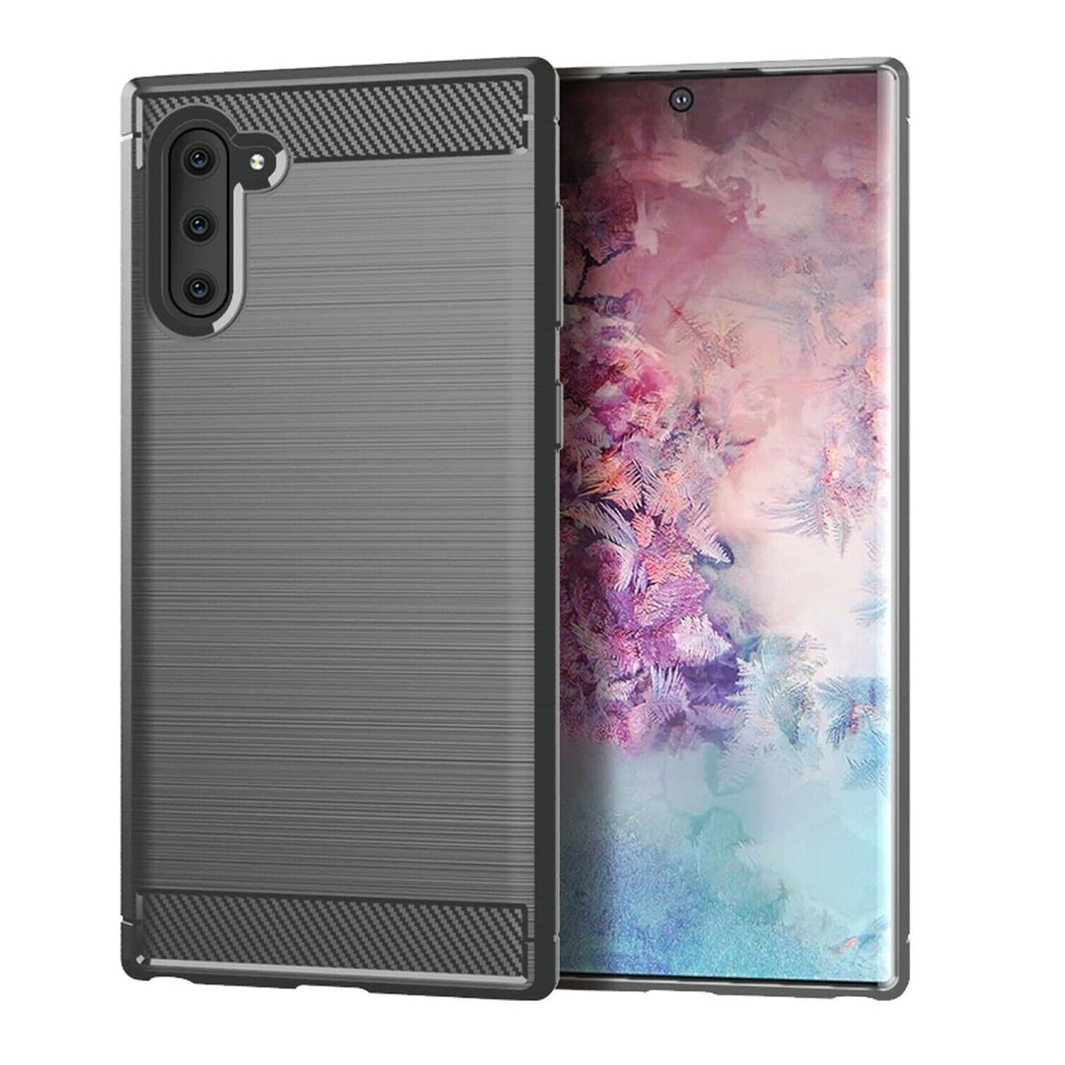 Pour Galaxy Note 10 et Note 10 plus de Samsung Étui mince Armor en fibre de carbone
