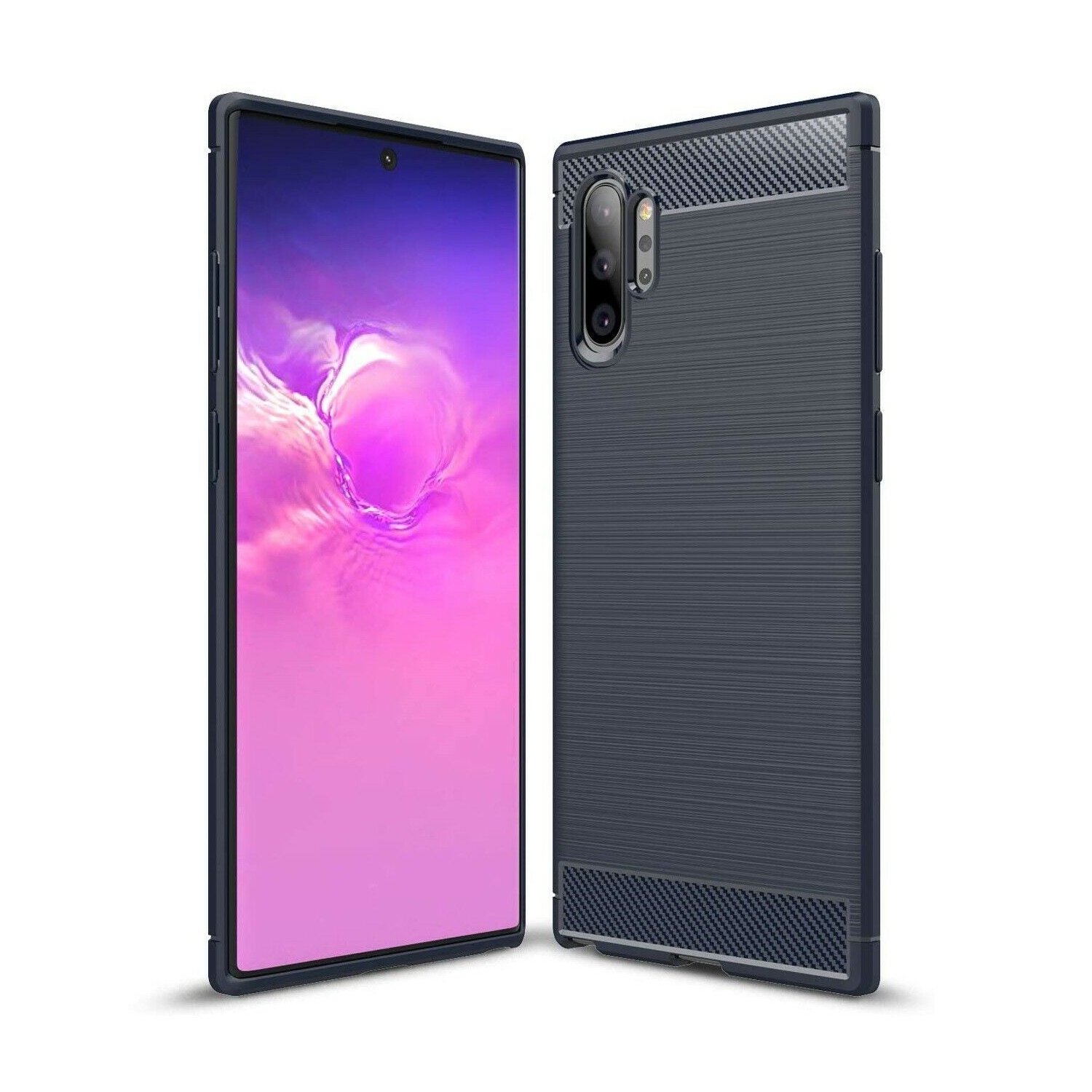 For Samsung Galaxy Note 10 & Note 10 Plus Case Carbon Fiber Slim Armor Cover