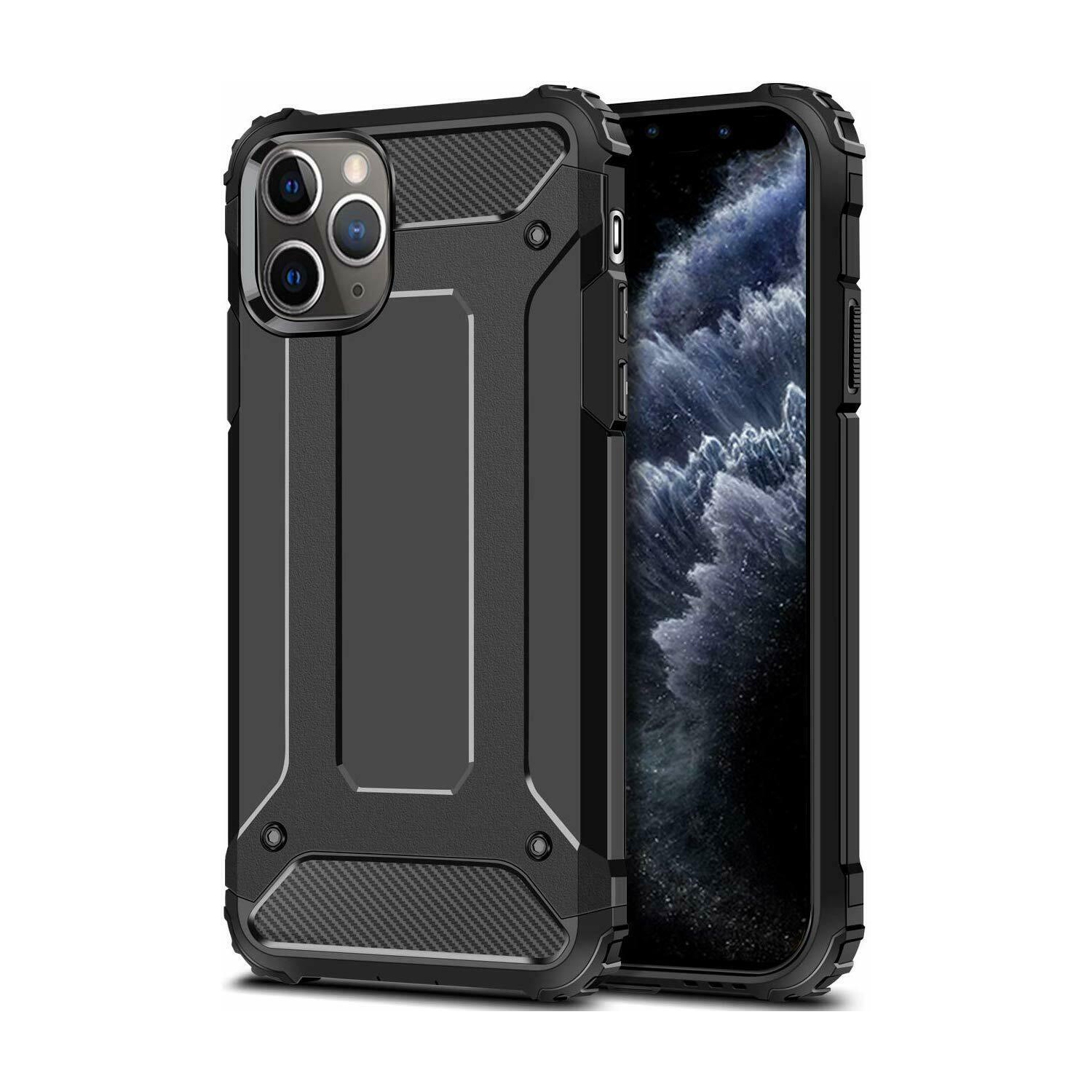 Étui iPhone 11/12 - Étui robuste antichoc avec coque rigide pour iPhone Pro Max