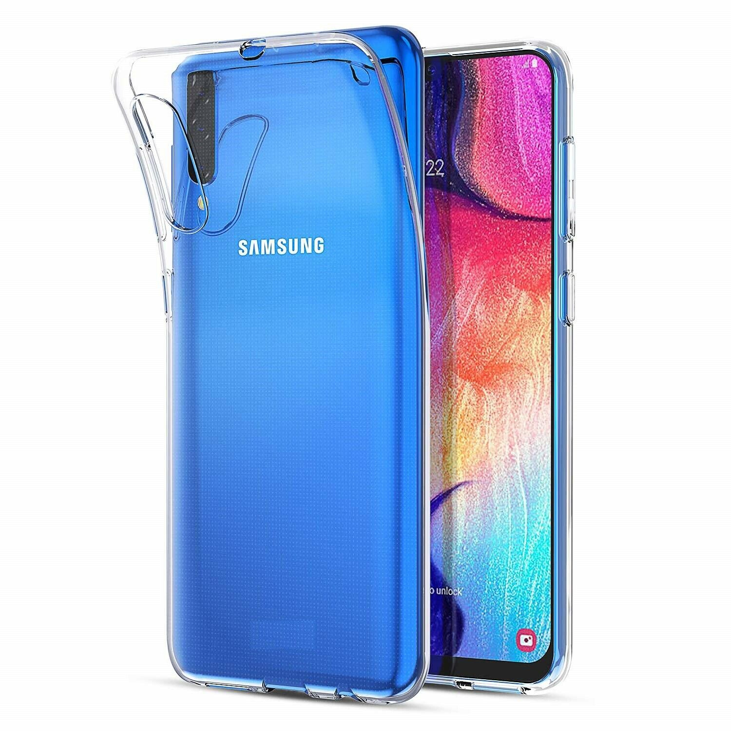 For Samsung Galaxy A70 A50 A30 A20 Case Clear Thin Soft TPU Silicone Back Cover