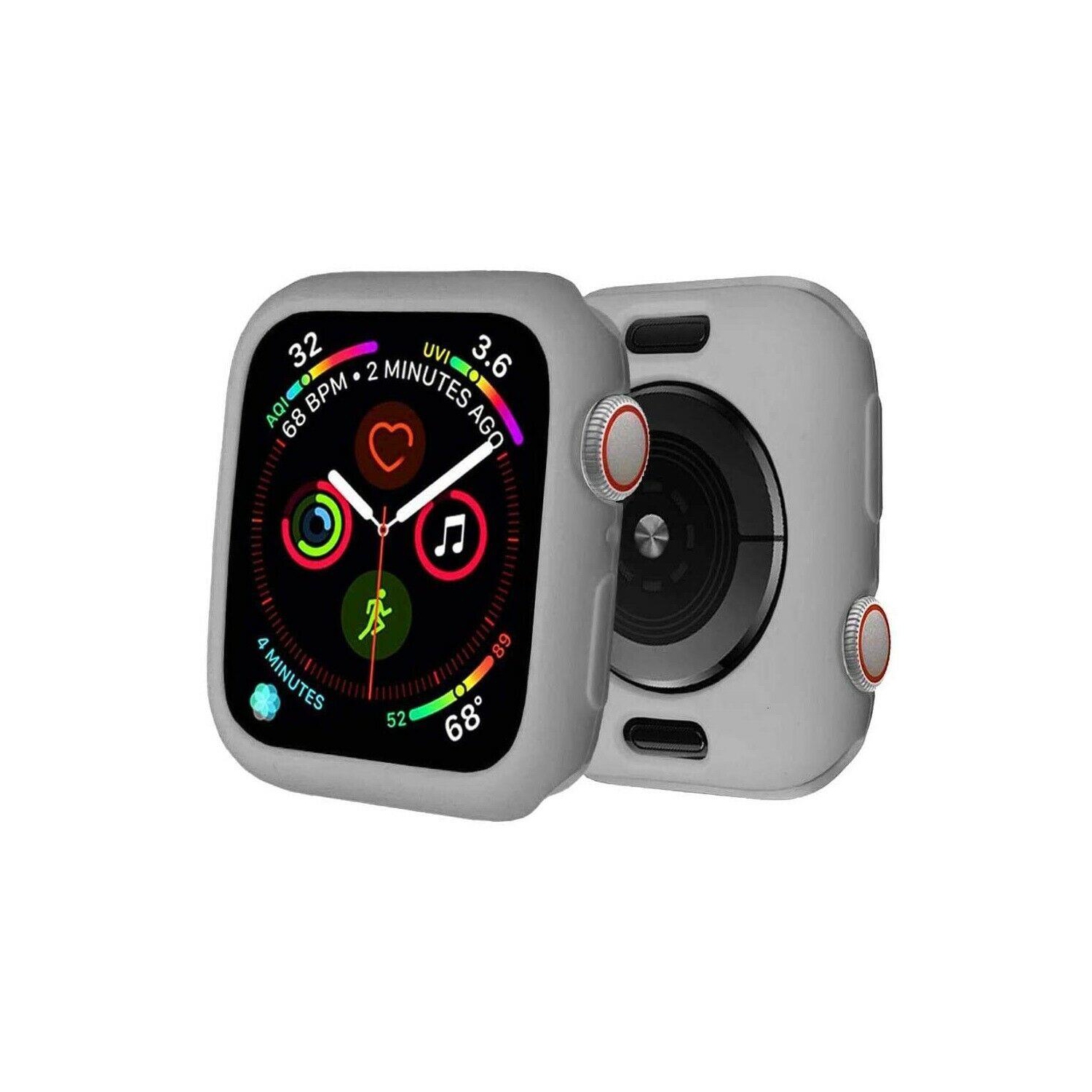 Étui en silicone souple et léger pour Apple Watch Series 1 2 3 4 5 6 se