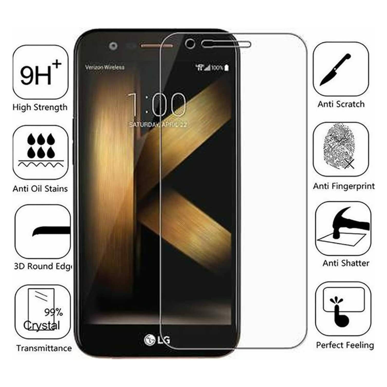 Premium Tempered Glass Screen Protector for LG K20 2019