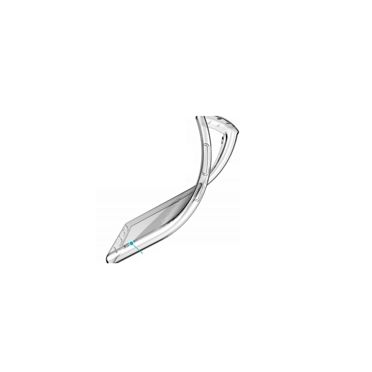 Pour Galaxy Note 10/plus de Samsung Étui transparent - Couverture arrière mince en silicone souple et souple