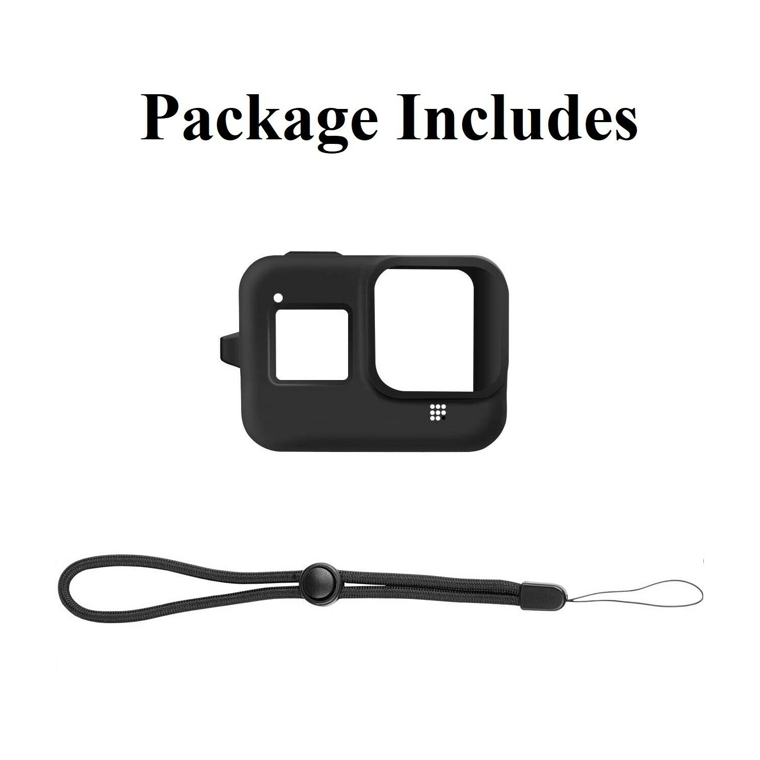 Pour étui GoPro Hero 8 - gaine de protection en caoutchouc de silicone