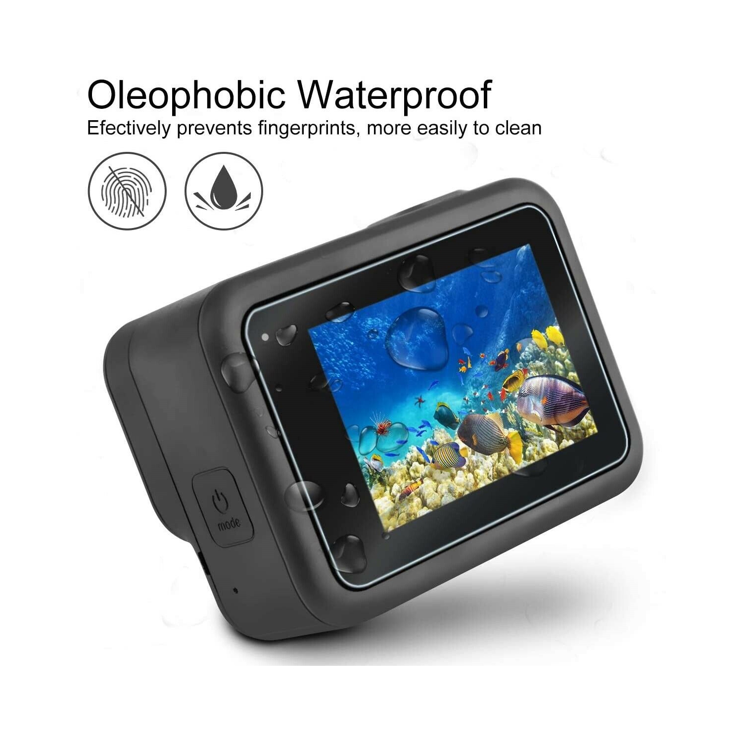 Protecteur d’écran en verre trempé de qualité supérieure pour GoPro Hero 8