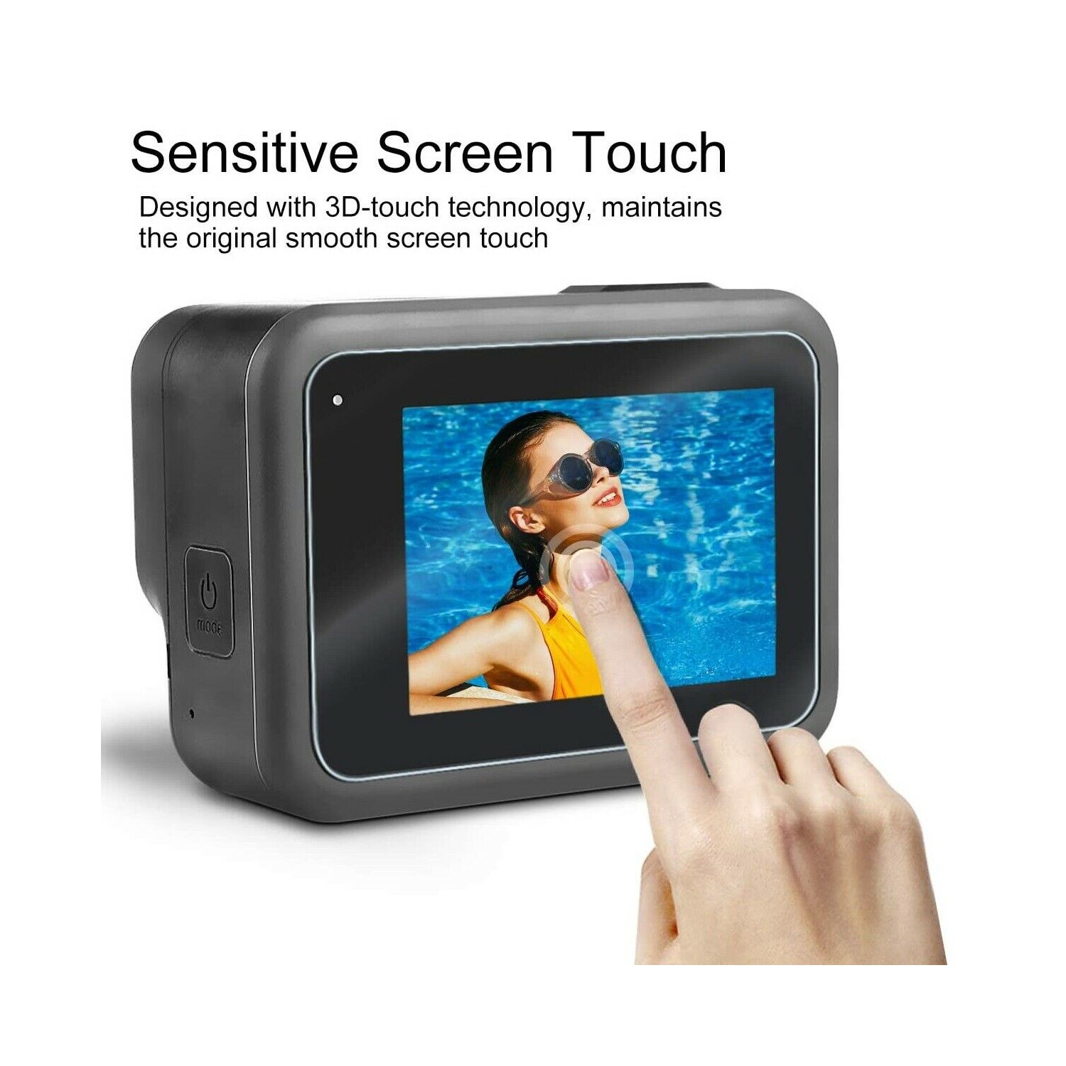 Protecteur d’écran en verre trempé de qualité supérieure pour GoPro Hero 8