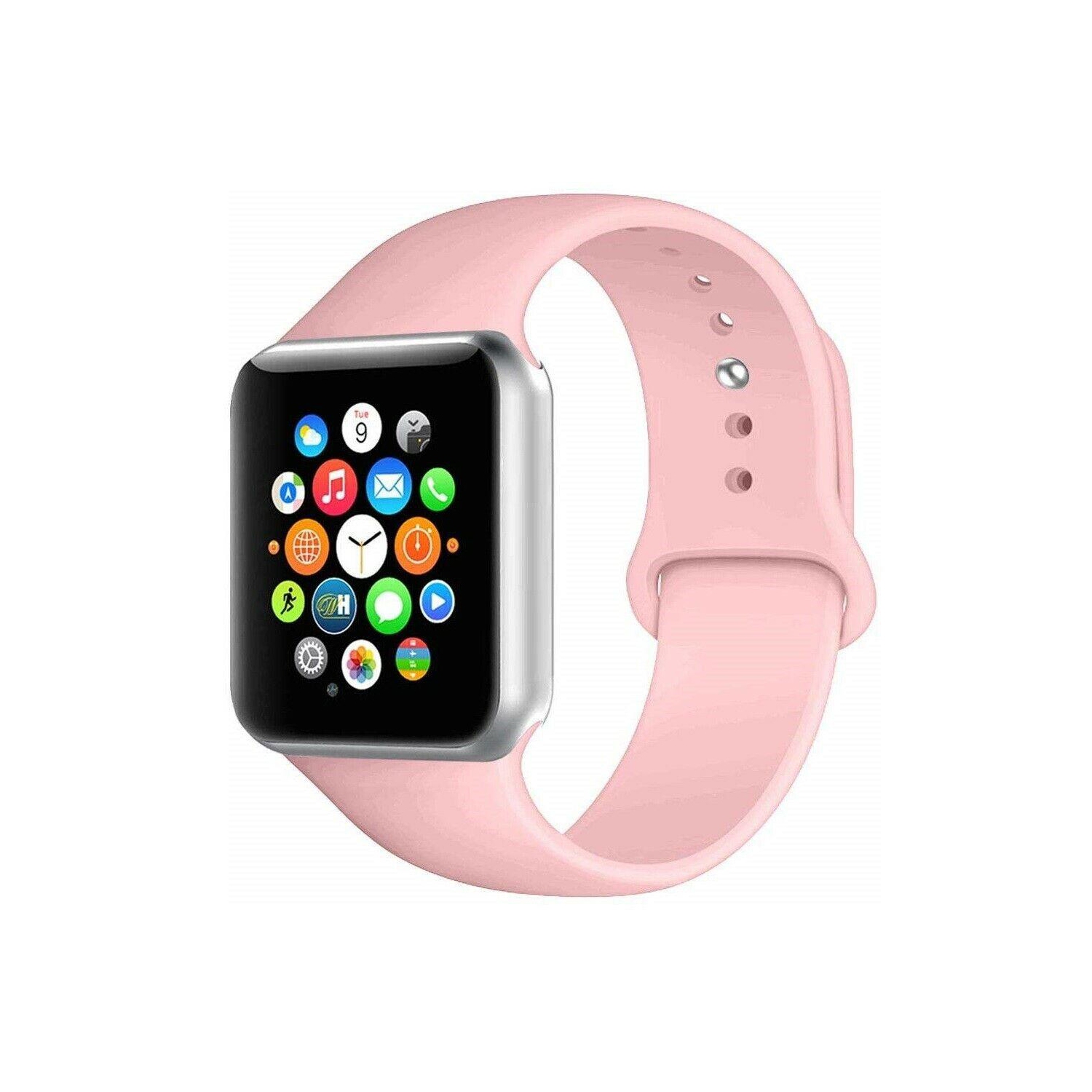 Replacement Silicone Sport Band Loop Strap For Apple Watch Series 6 SE 5 4 3 2 1