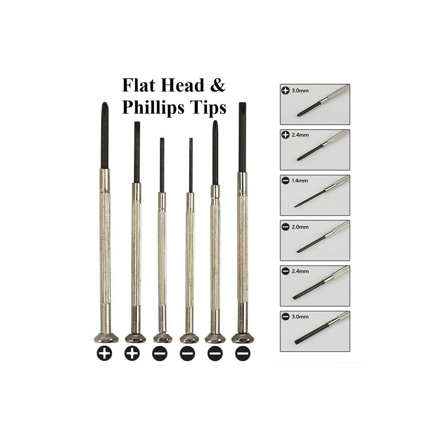 Eyeglass and Watch Repair Tool Kit - 1100pcs Screws & Nose Pads Screwdriver Set