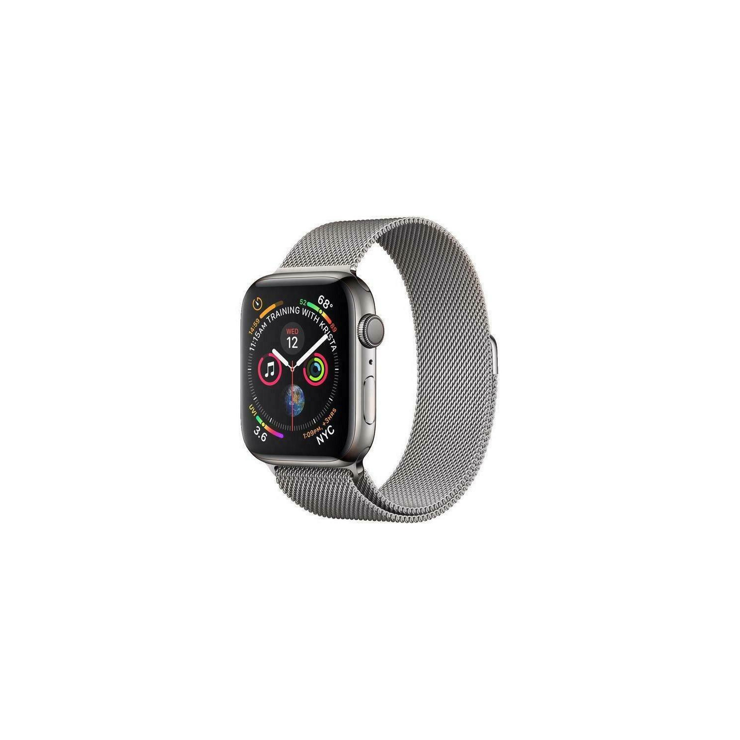 Bracelet en acier inoxydable milanais magnétique pour Apple Watch Series 1 2 3 4 5 6 se