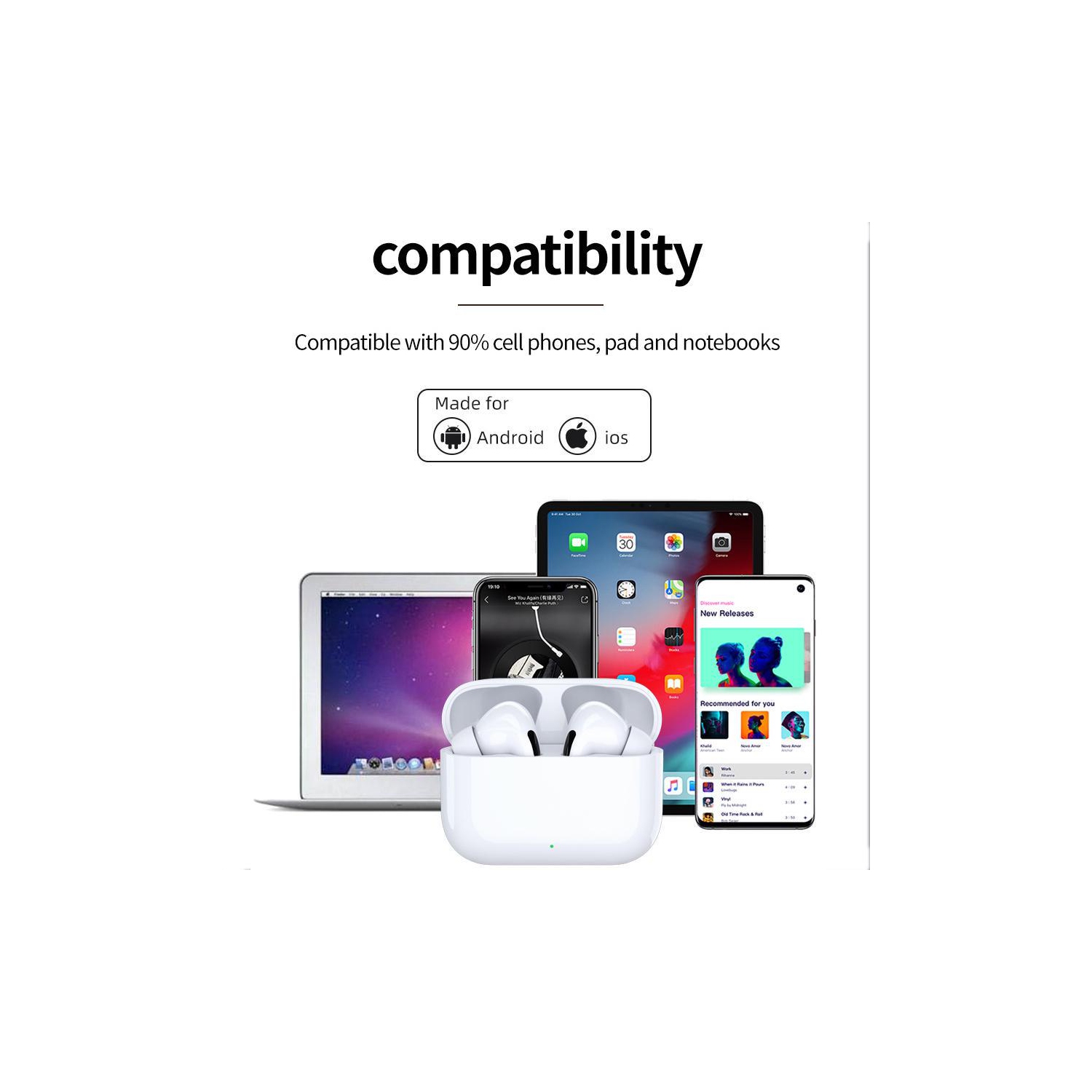 AUBAINE POUR LIMITED TIME&nbsp;: Écouteurs boutons sans fil, écouteurs boutons Bluetooth 5,0 Écouteurs sans fil étanches Microphone à suppression du