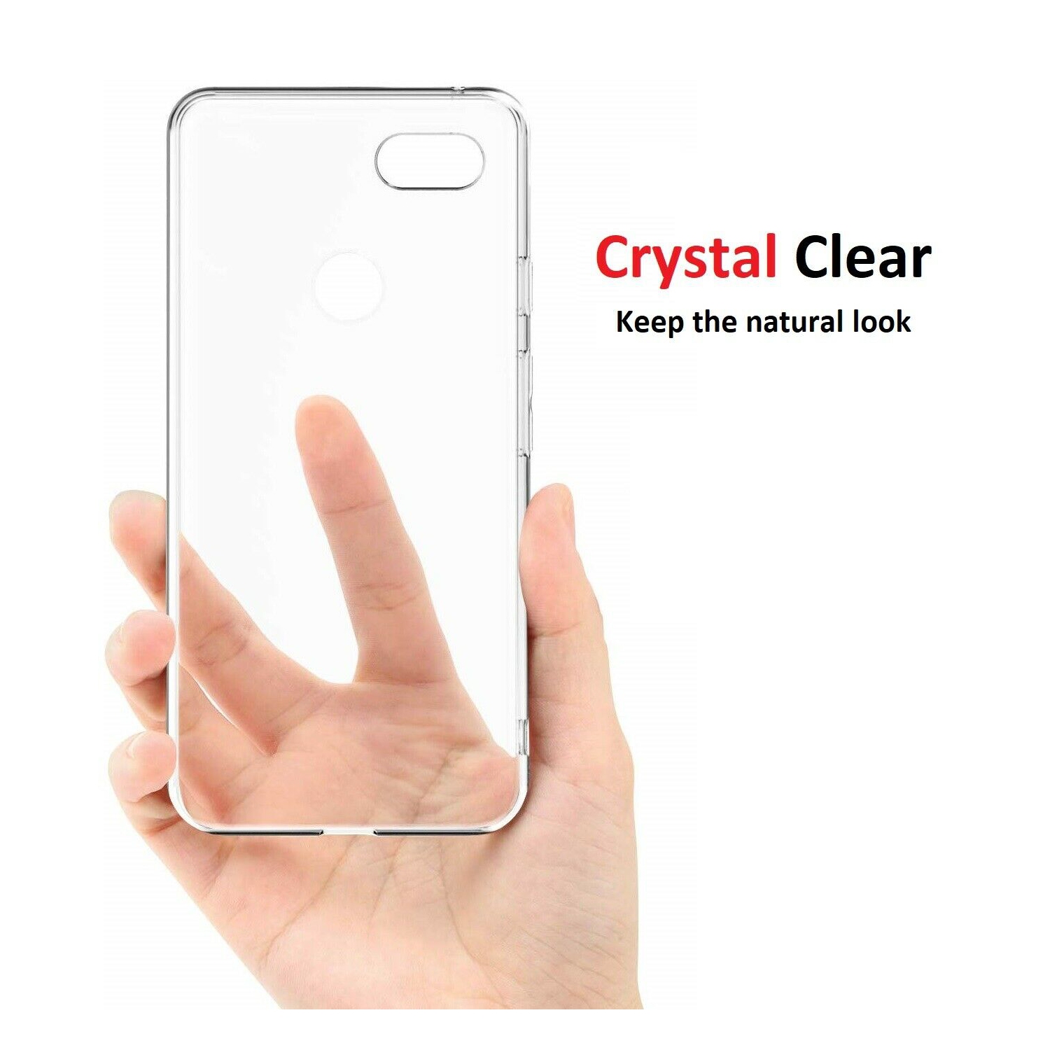 For Google Pixel 2 Case - Clear Thin Soft TPU Silicone Back Cover