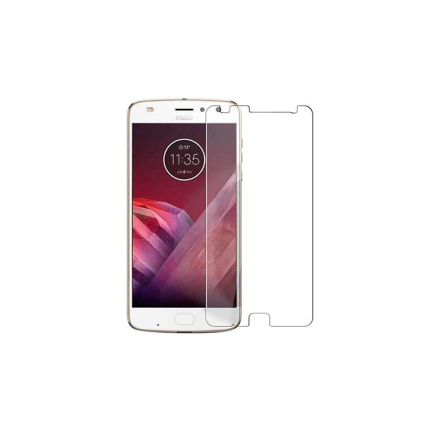 Tempered Glass Screen Protector Cover for Motorola Moto Z Z2 Play (2 PACK)