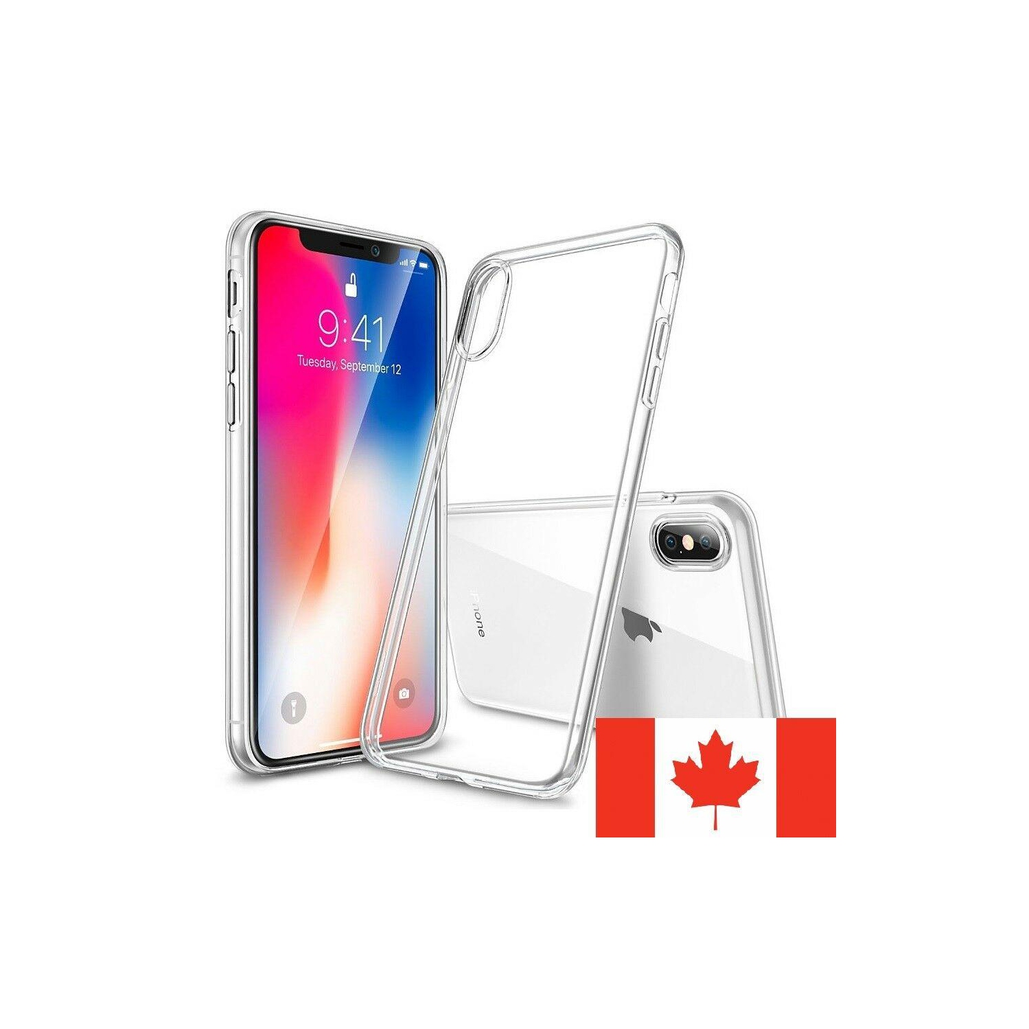 For iPhone X & iPhone XS Case - Clear Soft Crystal TPU Transparent Back Cover