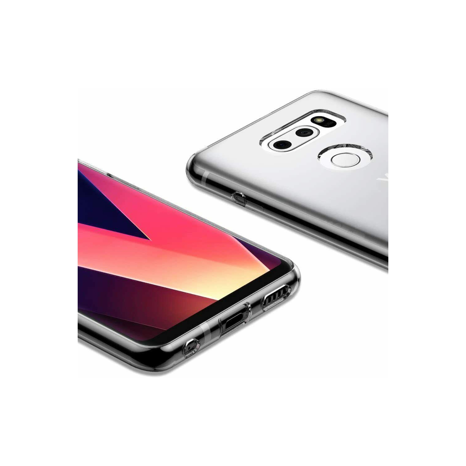 For LG V30 Case - Clear Thin Soft TPU Silicone Back Cover