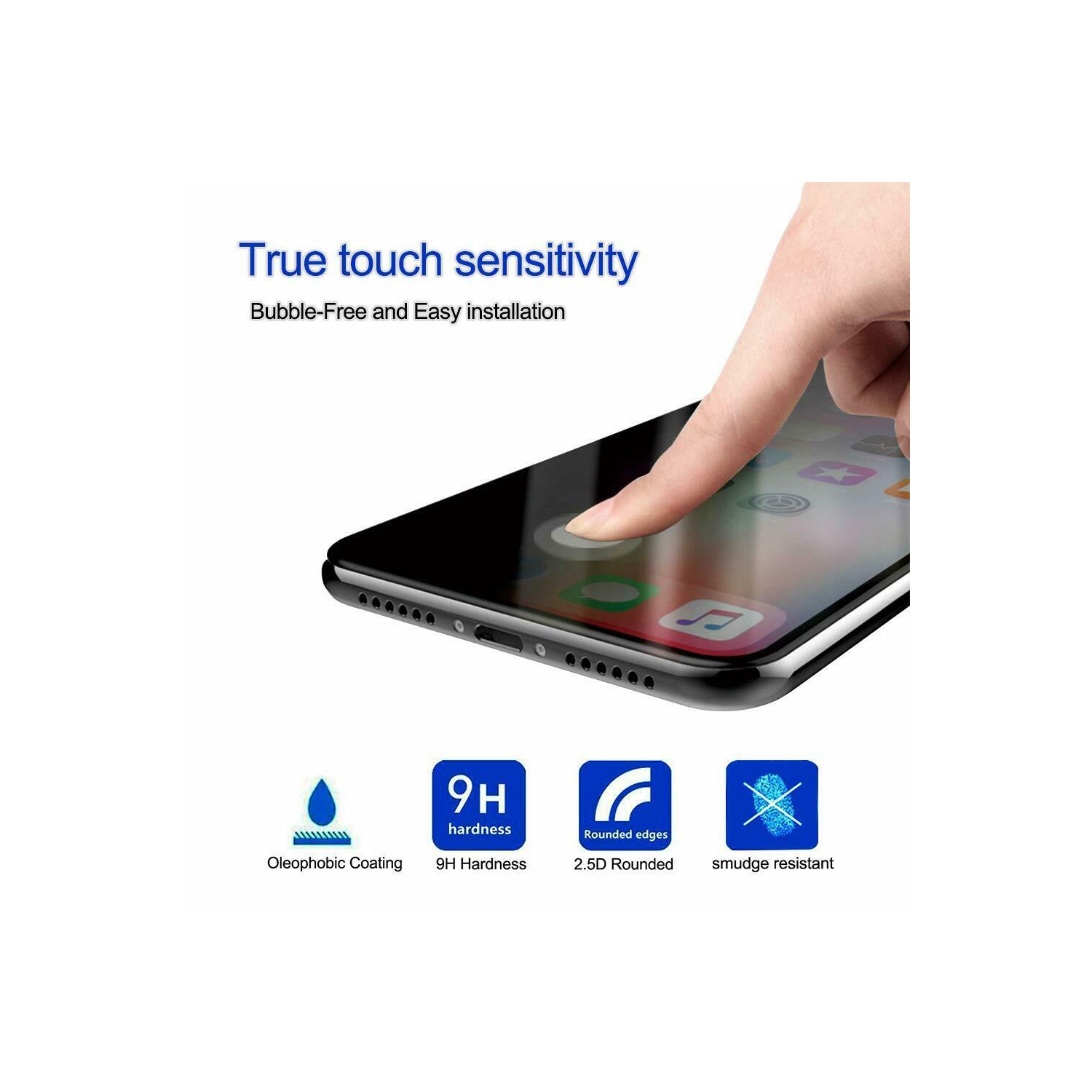 Privacy Anti-Spy Tempered Glass Screen Protector for iPhone XR / iPhone 11